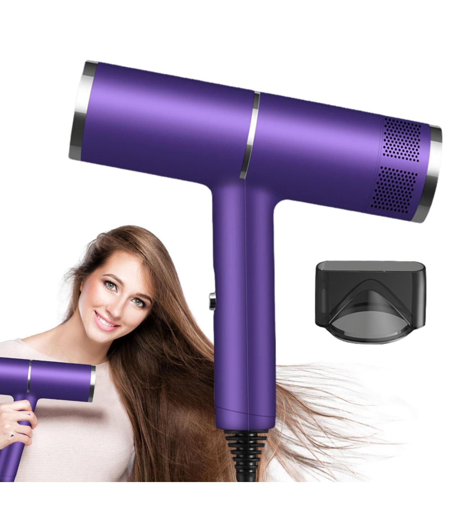 Ionic Hair Dryer Fast Dry Ionic Hair Dryer | High-Speed Blower Hair Dryer Travel Lightweight Hair Blow Dryer for Hotel Household Dormitory Haoying US Purple - Buy Online on GoSupps.com