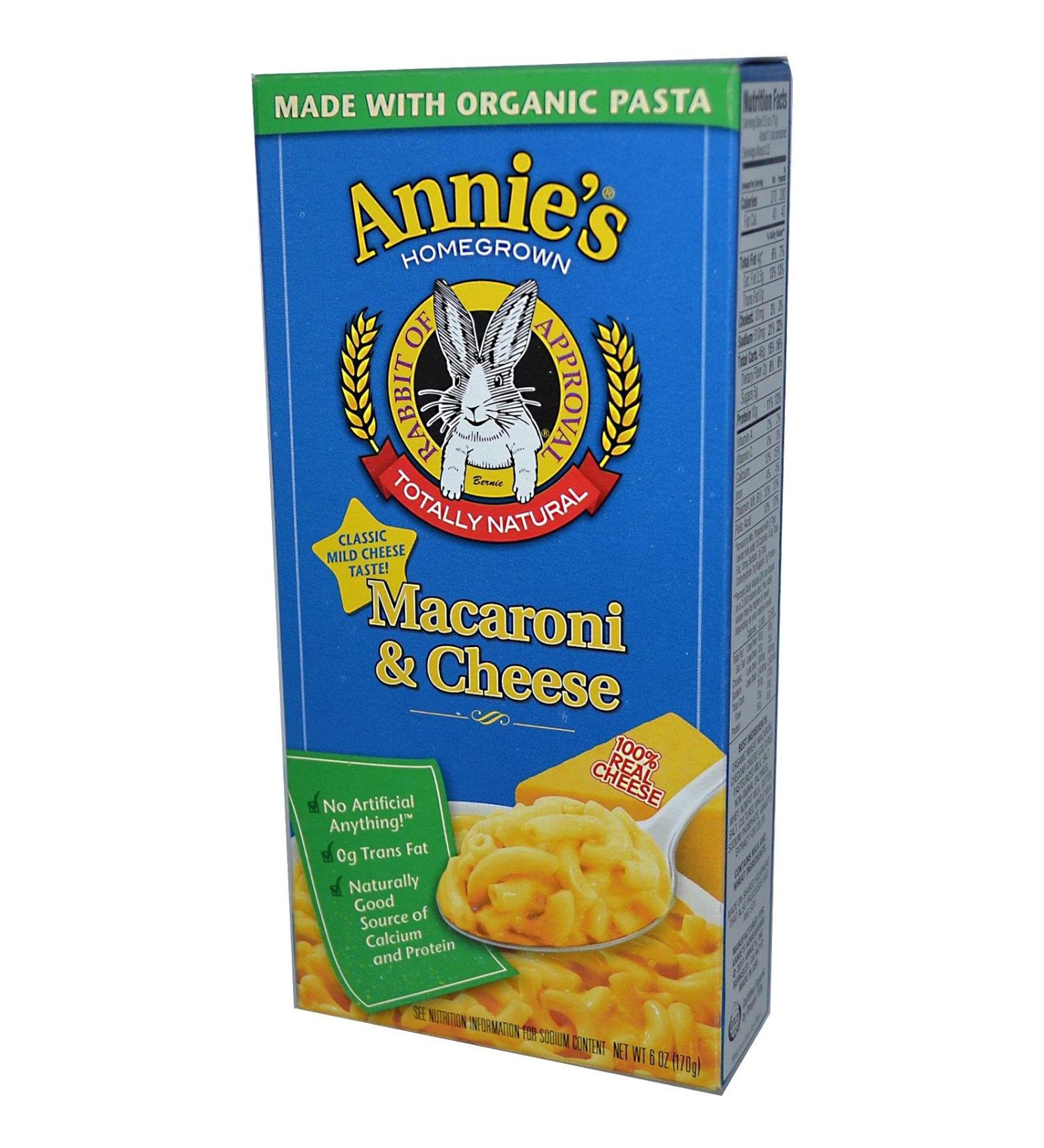 Annie's Homegrown Annie's Macaroni & Cheese 6oz les Annies 170g (5 Packs)