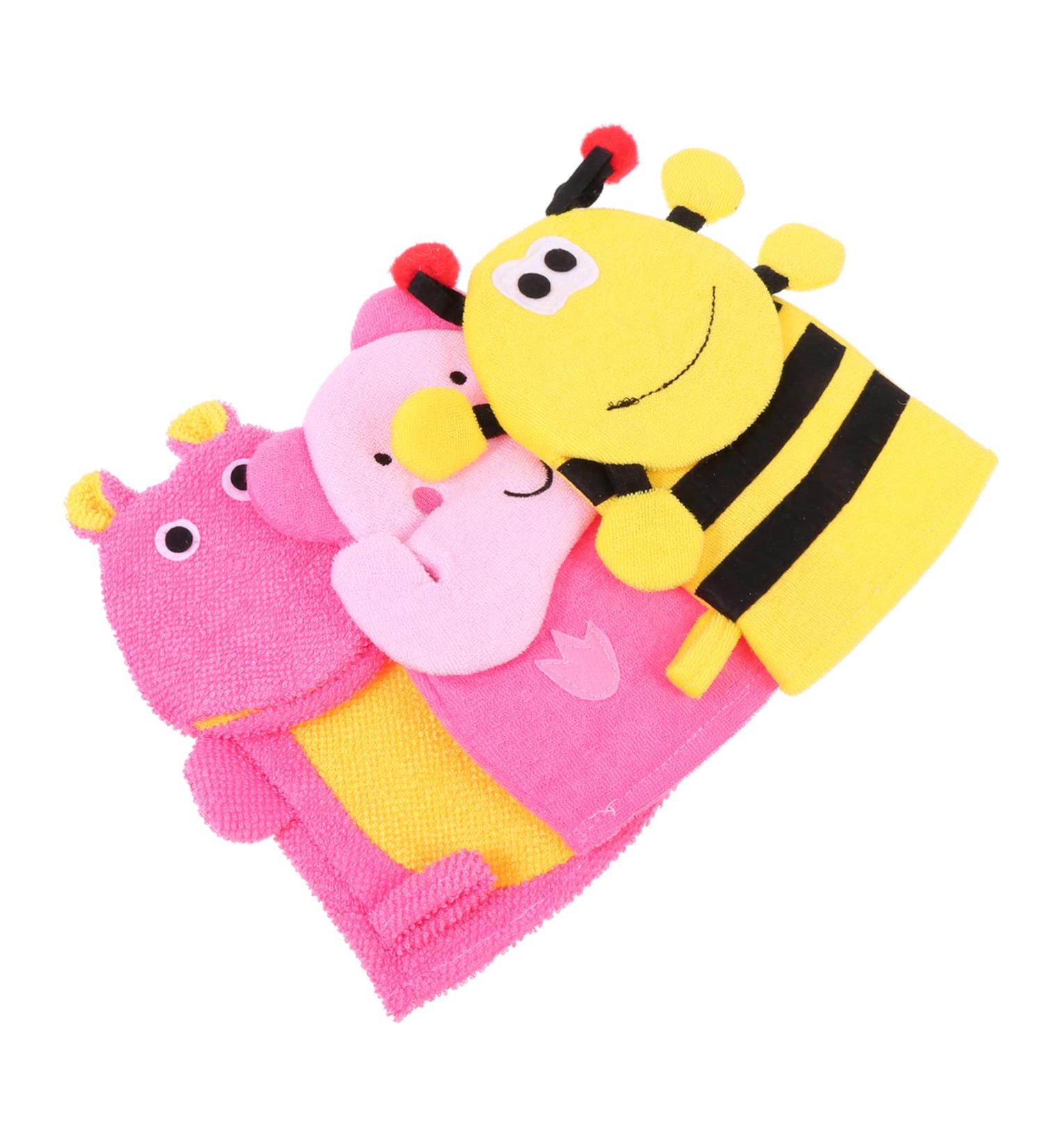Healifty 3pcs Scrub Gloves Body Towels for Shower - Exfoliating Mitts for Kids and Adults - Buy Online on GoSupps.com