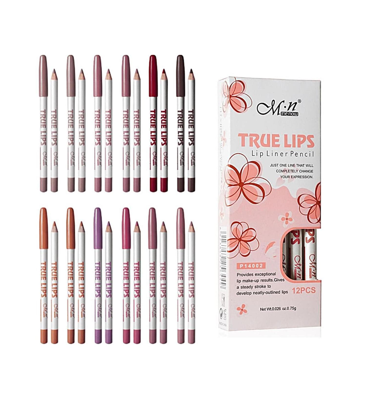 RoseFlower Matte lipstick makeup set 12 colors durable water resistant velvety nude lipstick soft lips makeup markers lip liner pencil A 1 - Buy Online on GoSupps.com