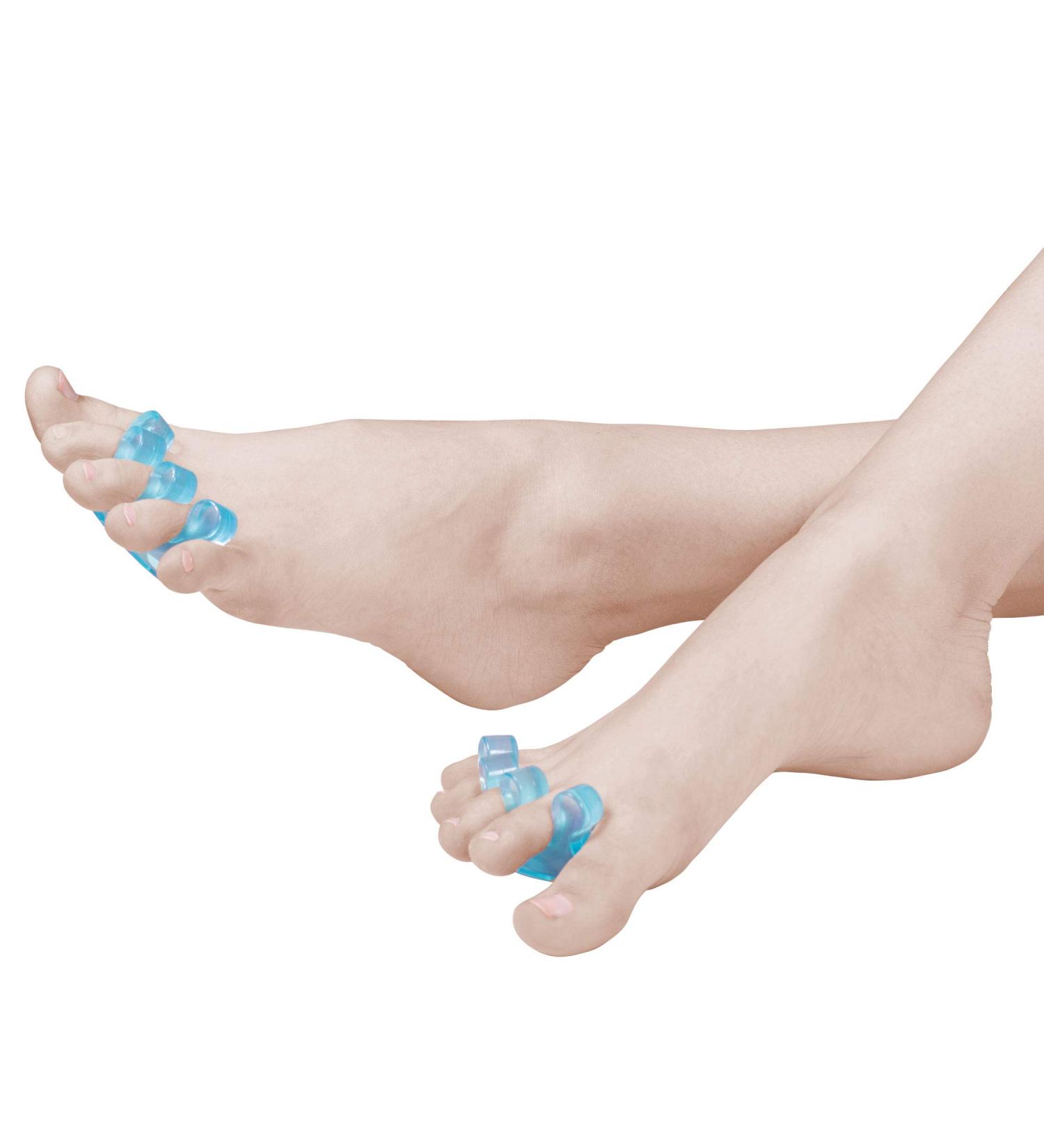 Rubberneck Toe Separator Spacer Pedicure 4x - Silicone Nail Polish Aid 2 Pairs for All Toes - Buy Online on GoSupps.com