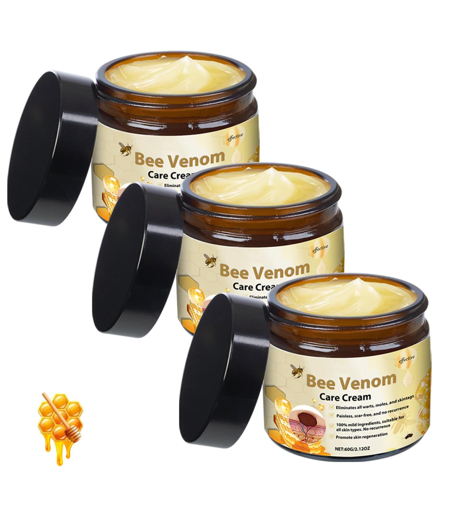  CongRong Set of 3 bee venom skin care creams professional bee poison cream to eliminate and repair impurities effectively firms the skin and reduces - Buy Online on GoSupps.com