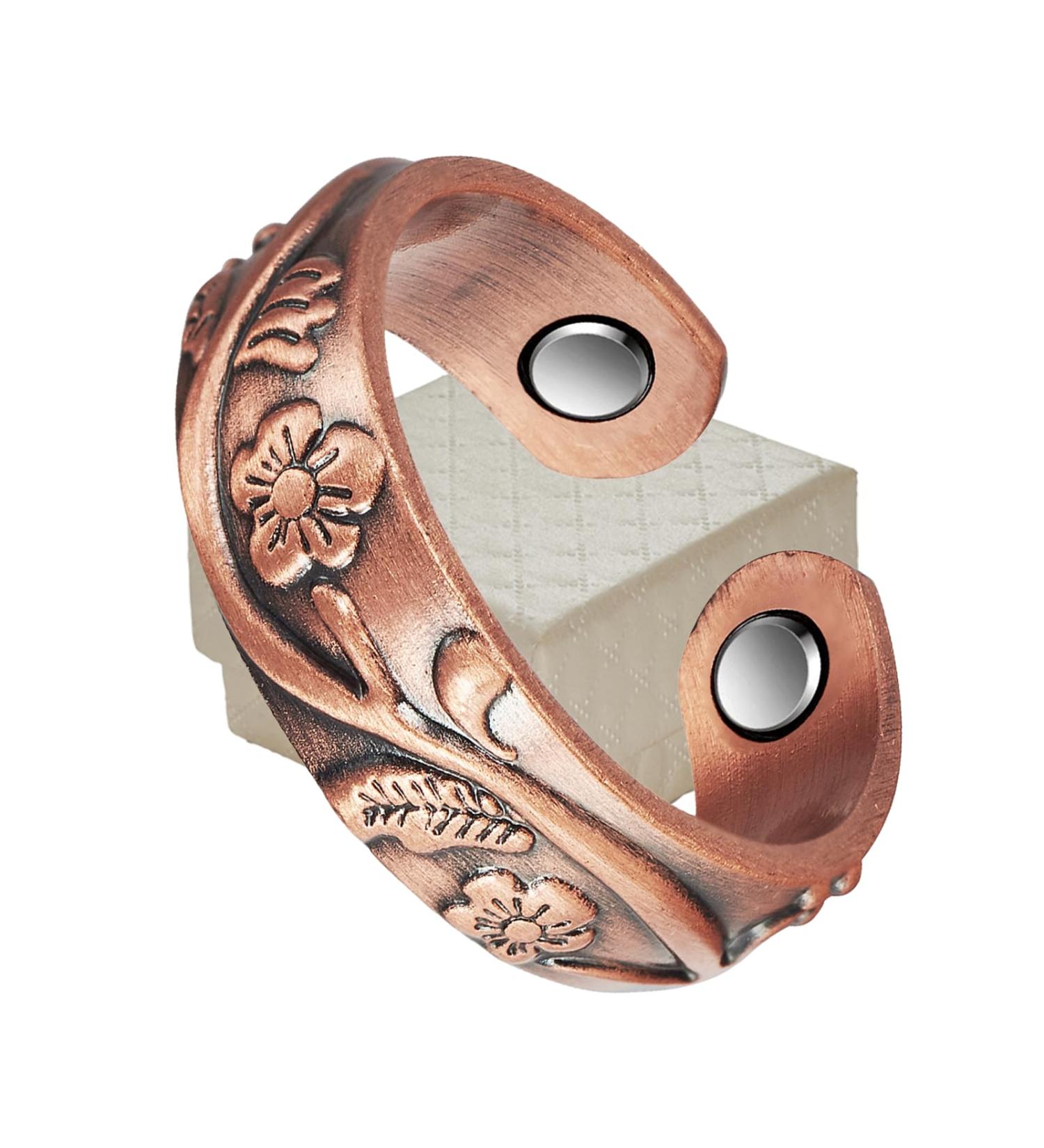 Yinox Bagues Magn tiques en Cuivre - Bagues R tro Ajustables pour Hommes & Femmes | Coffret Cadeau Inclus - Livraison Internationale - Buy Online on GoSupps.com