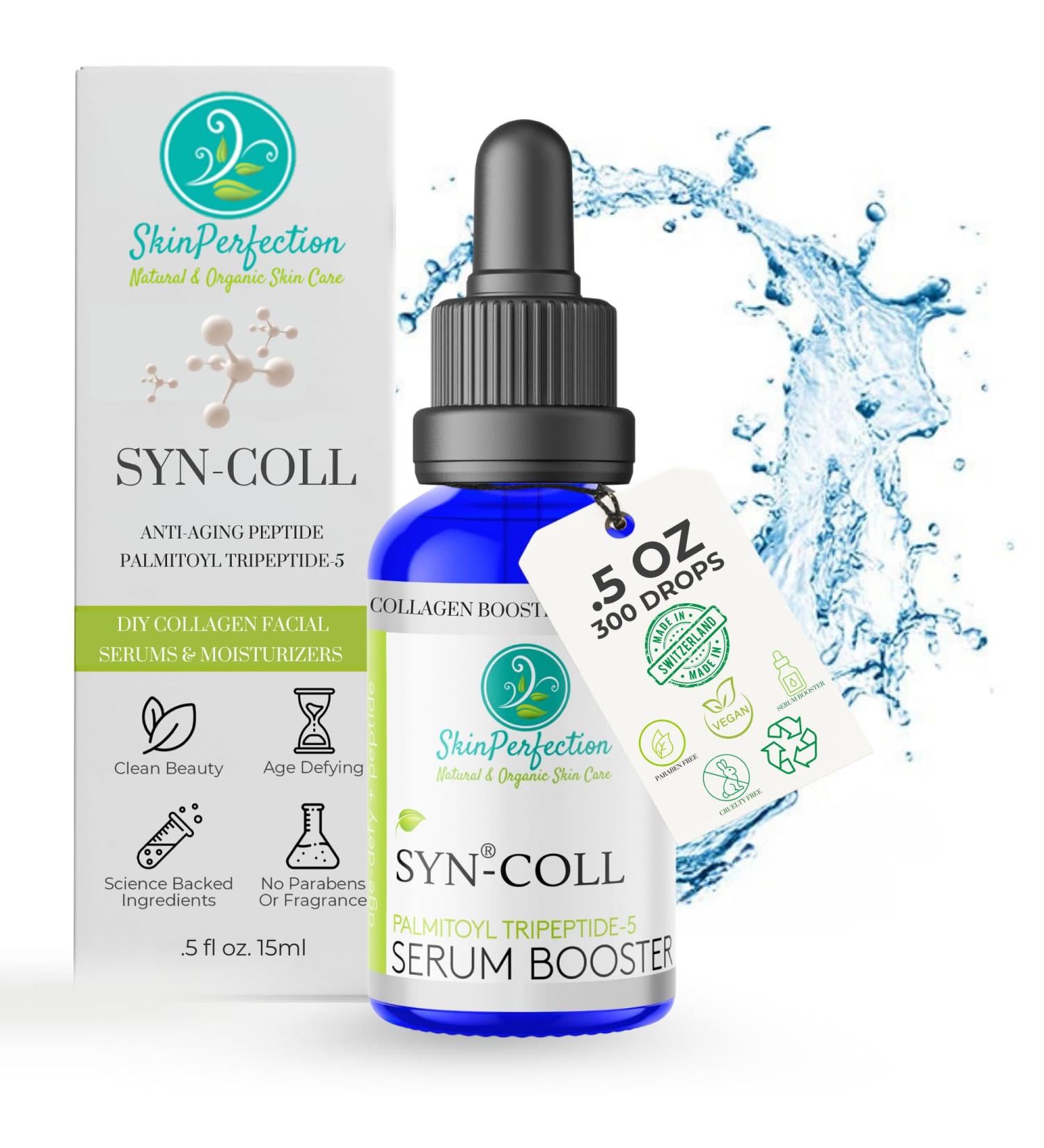 Skin Perfection Syn-Coll Tripeptide-5: Boost Collagen Hydrate Smooth Wrinkles - Anti-Aging DIY Skincare for Lotions Serums & Eye Creams - Buy Online on GoSupps.com