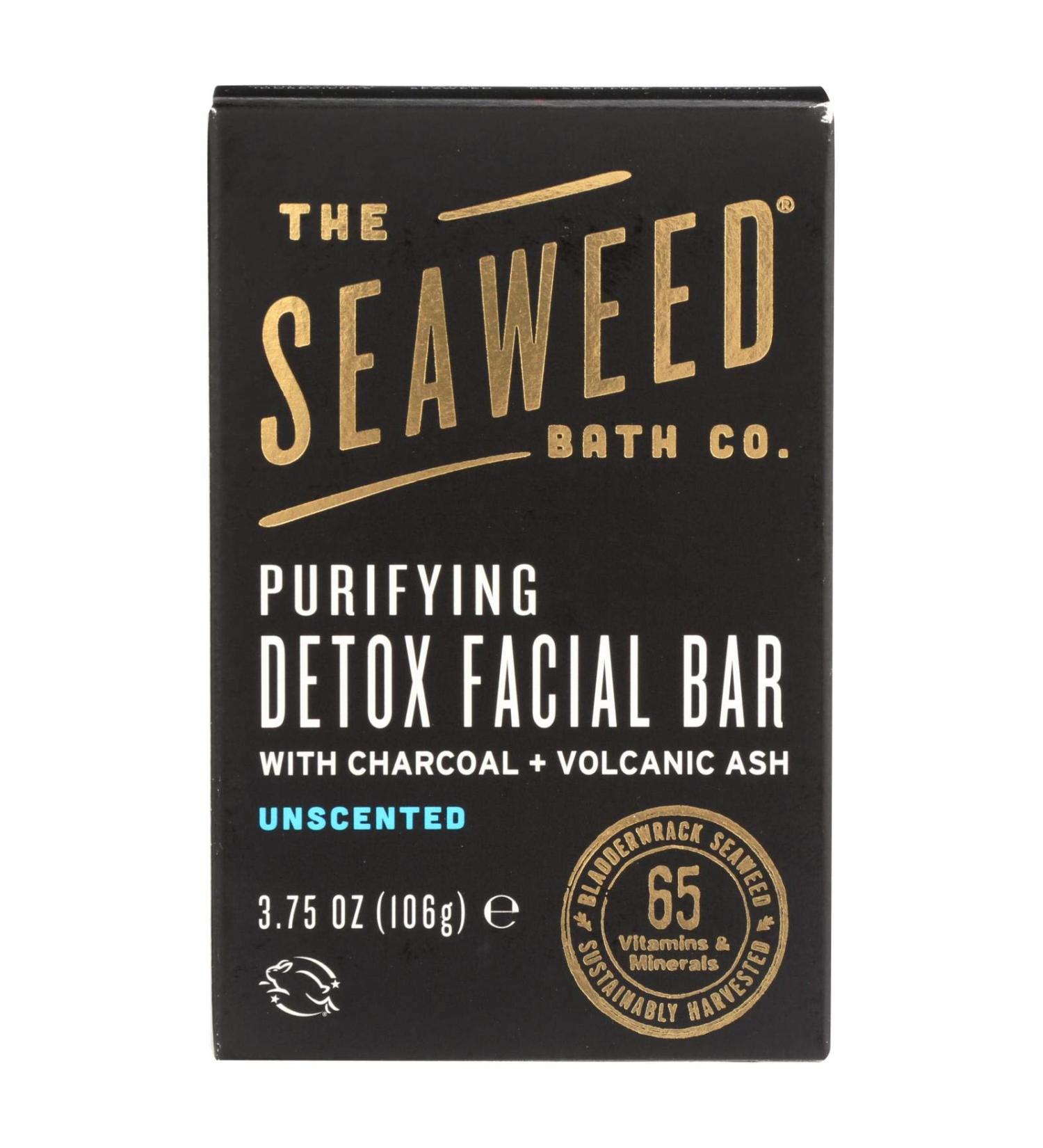 The Seaweed Bath Co. Purifying Detox Facial Bar (Unscented) Pack 2