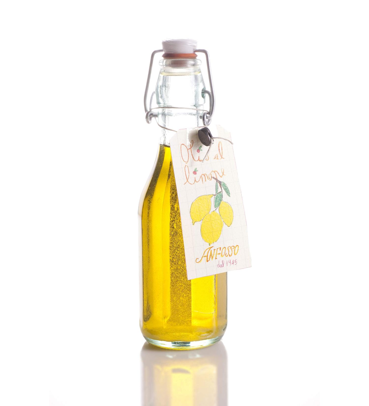 Olio Anfosso Extra Virgin Olive Oil with Lemon 250 mL - Buy Online on GoSupps.com