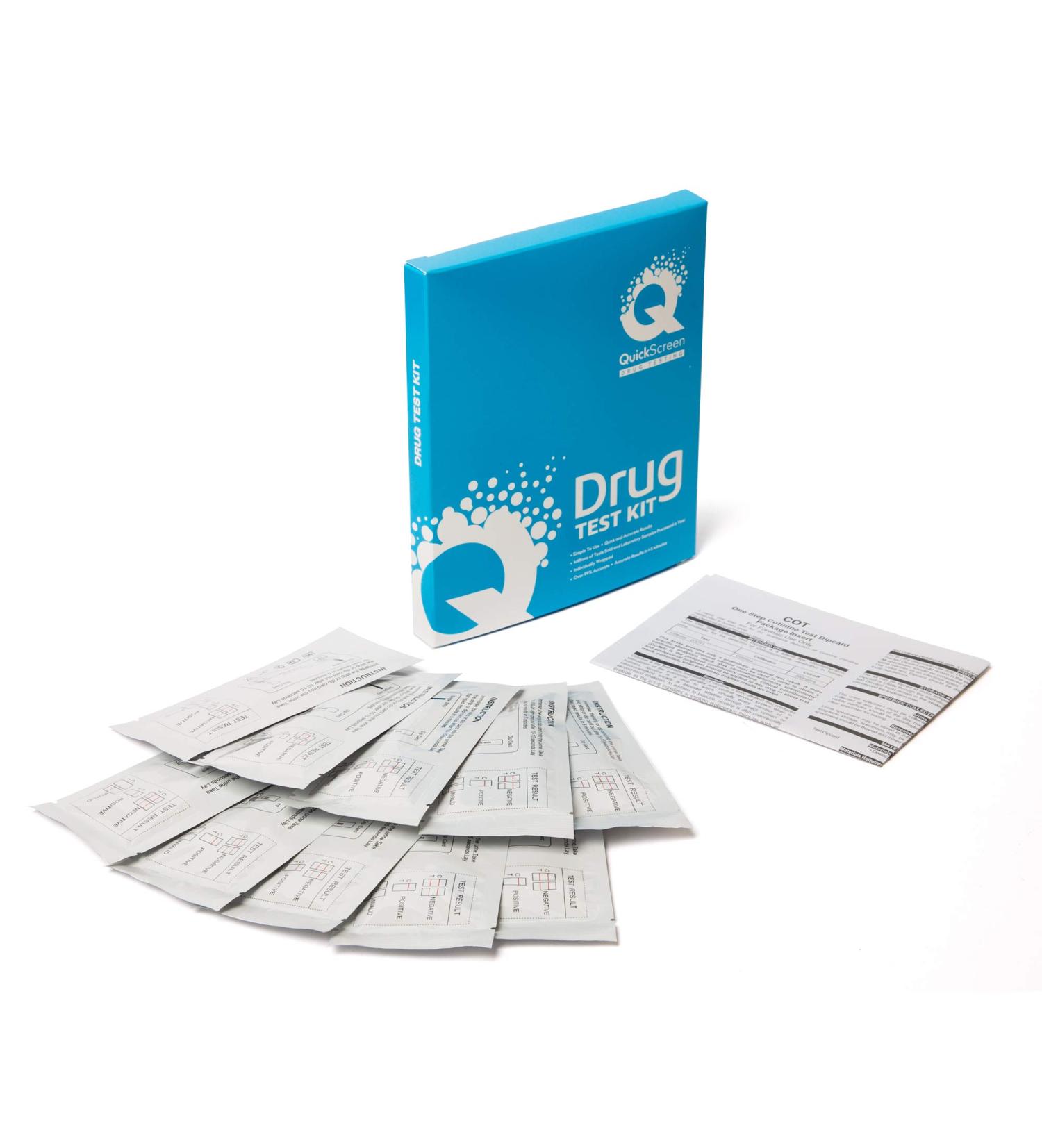 QuickScreen Nicotine Tobacco COT Test Kit - 10 Count Pack of 1 - Buy Online on GoSupps.com