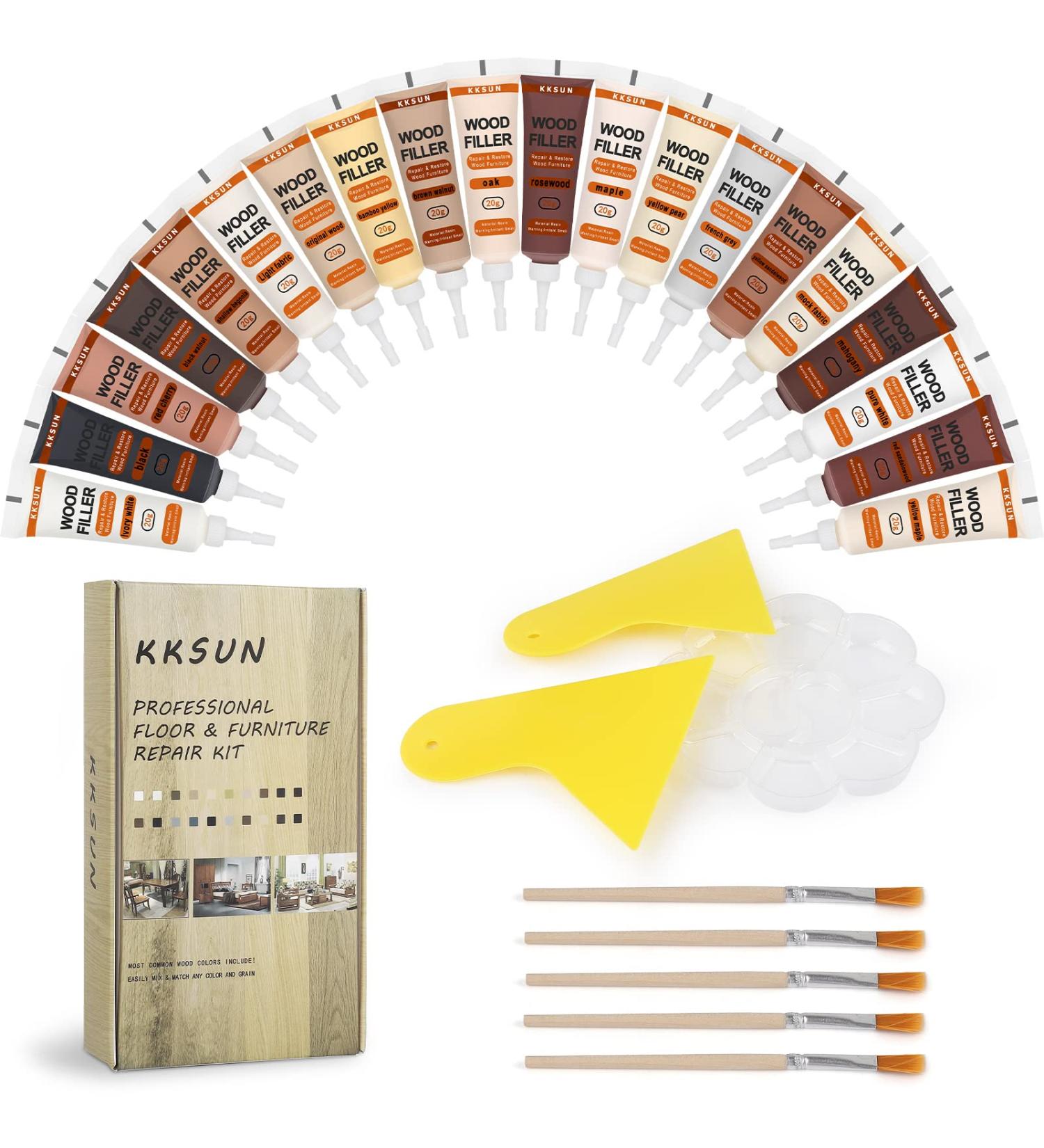 DAIXISM Wood Repair Kit Restore Any Wood Furniture  20 Colors Resin Repair Compounds Cover Surface Scratch for Stains  Scratches  Floors  Tables  Desks  Carpenters  Bedposts  Touch-Ups  Cover-Ups - Buy Online on GoSupps.com