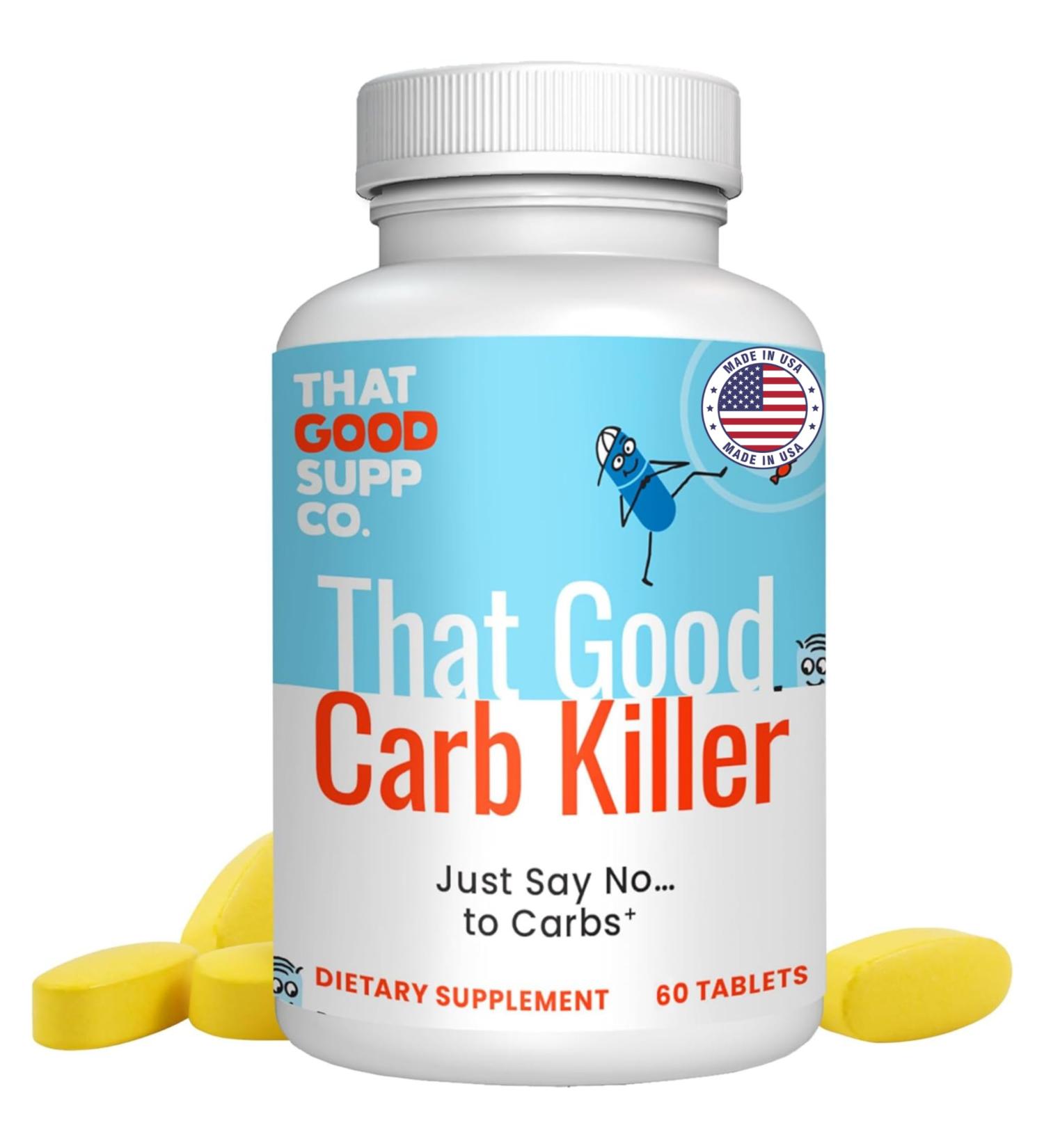 That Good Supp Co Carb Killer - Sugar & Carb Cravings Blocker Pills - Keto Support - 60 Tablets Made in USA - Weight Maintenance Supplement - Buy Online on GoSupps.com