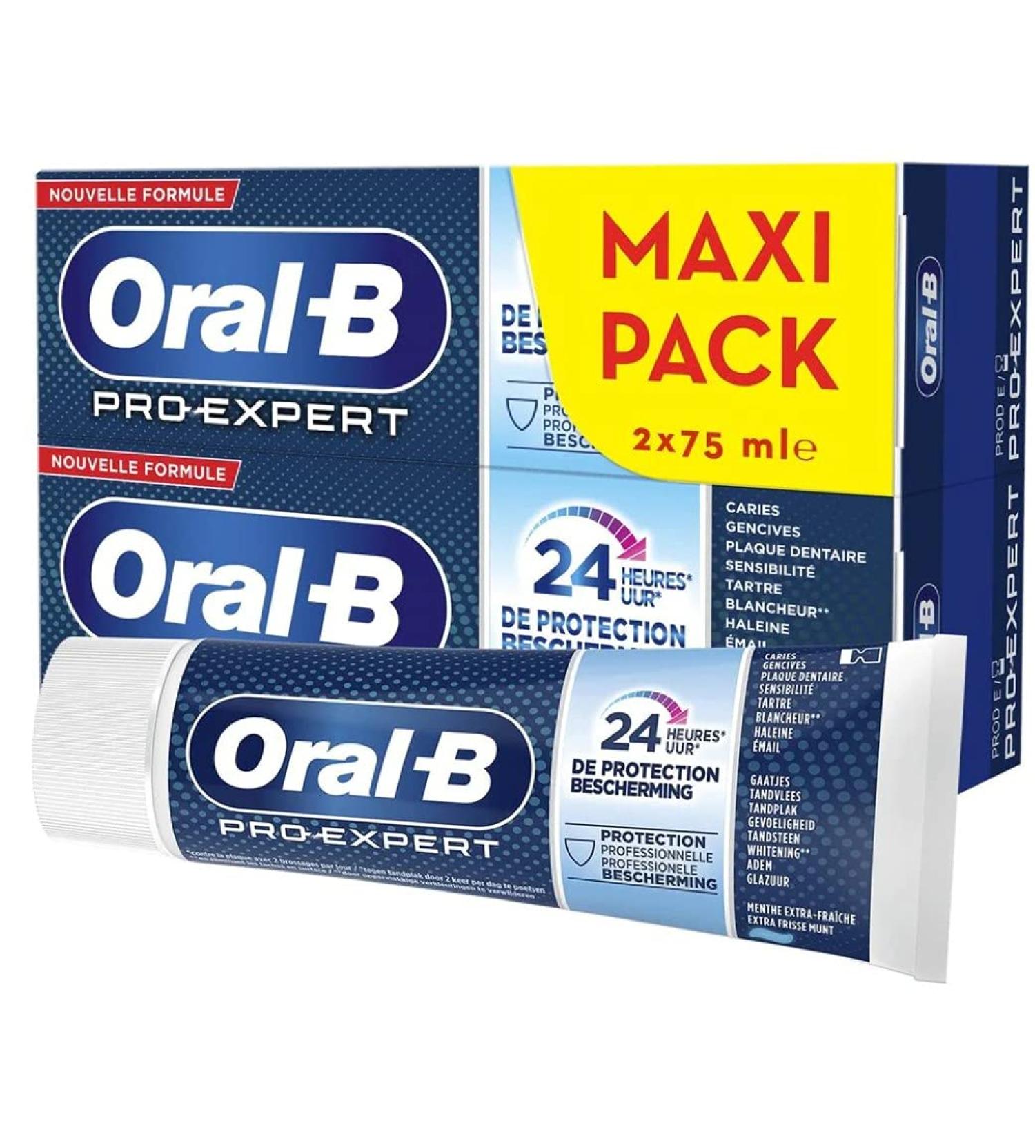 Oral-B Pro-Expert Professional Protection Extra-Fresh Mint 2 x 75 ml Pack