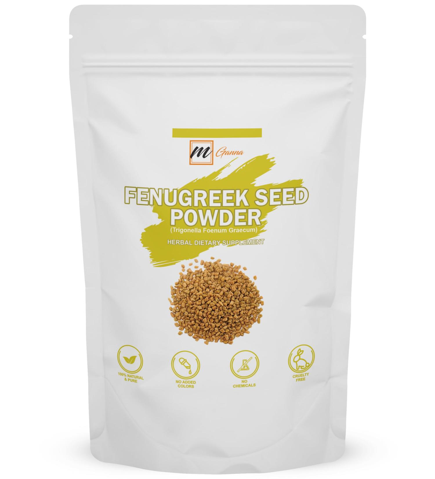 Ganna 100% Natural Fenugreek Seed Powder for Silky Shiny Hair - 0.5 LBS/227 GMS - Buy Online on GoSupps.com