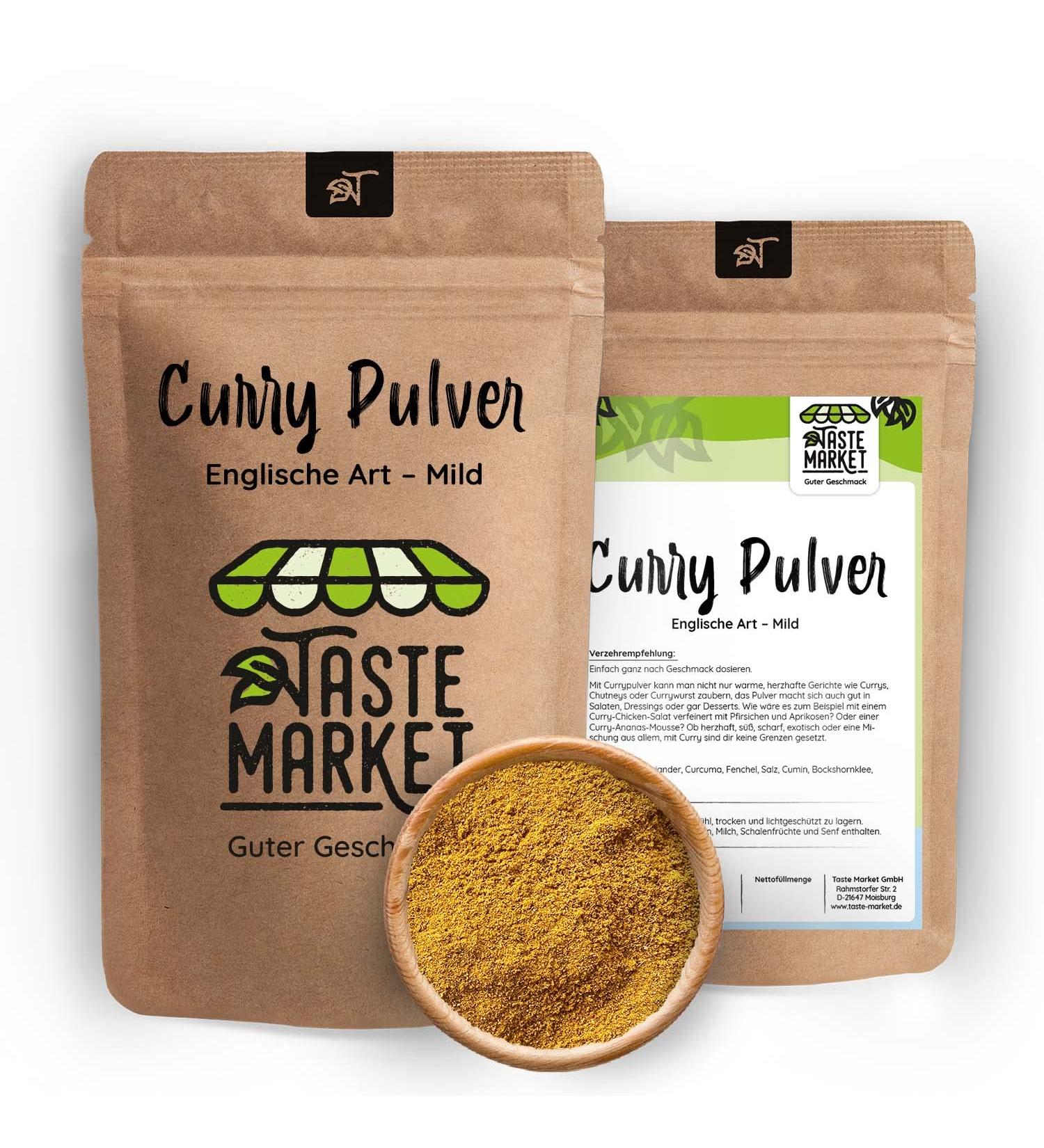  TASTE Guter Geschmack 200 g curry | English curry | curry powder | curry spice blend | sweet | harmonious flavor | touch MARKET - Buy Online on GoSupps.com