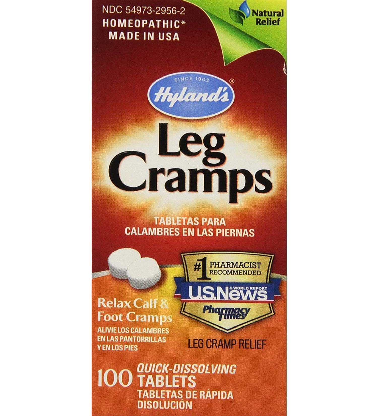 Hyland's Leg Cramps 100 Tablets - Fast-Acting Relief for Leg Cramps - Buy Online on GoSupps.com