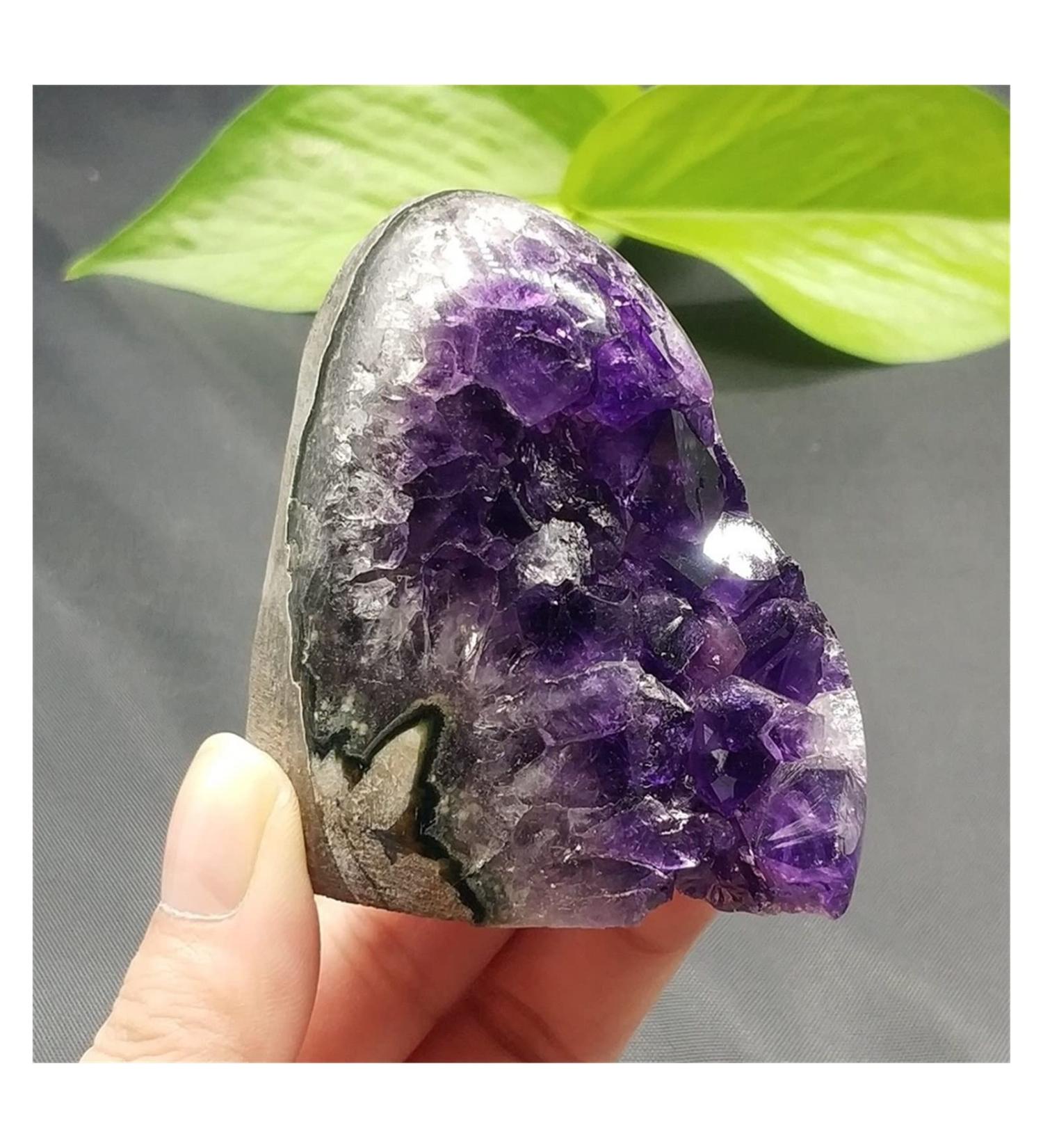 Natural Crystal Rough 1pcs Natural Amethyst Beautiful Purple Quartz Geode Crystal Cluster Specimens - Buy Online on GoSupps.com