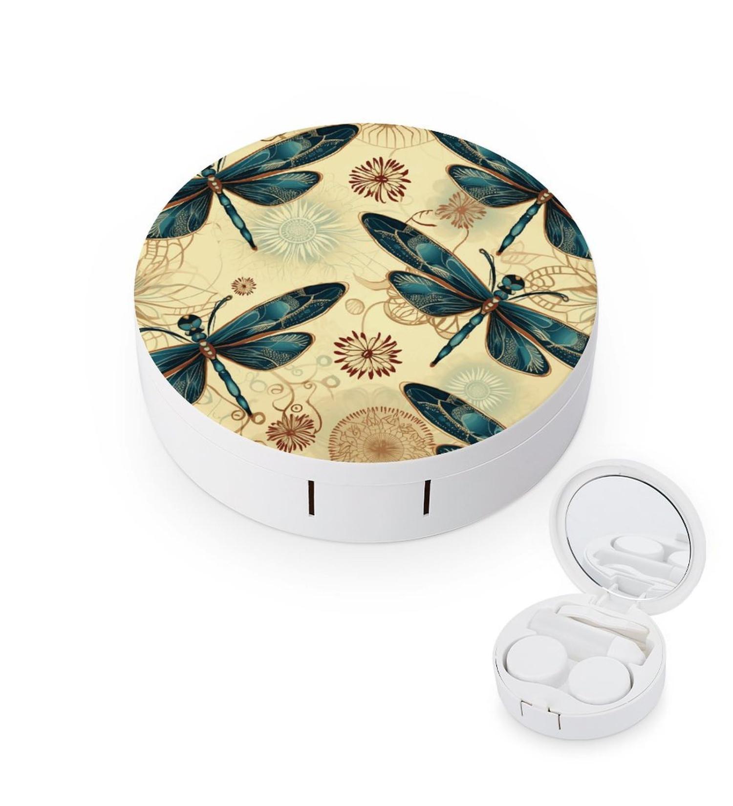Dragonfly Contact Lens Case - Portable Travel Storage Box for Contact Lenses | International Shipping Available - Buy Online on GoSupps.com