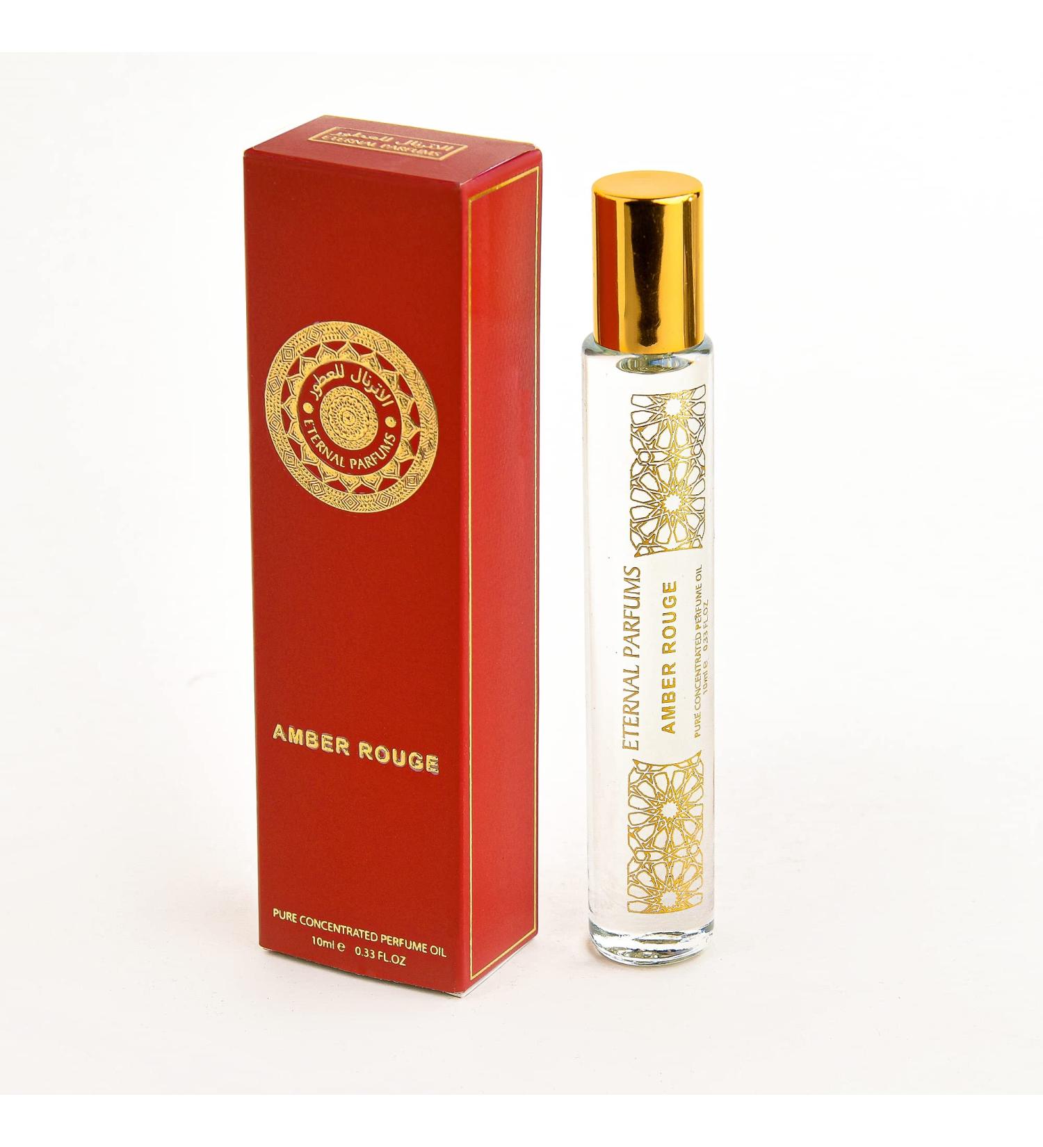 Luxury Perfume From Dubai - Long Lasting Pure Concentrated Perfume Oil Fragrance Alcohol Free Roll On Travel Friendly - Unisex For Men and Women - 10ml Amber Rouge - Buy Online on GoSupps.com