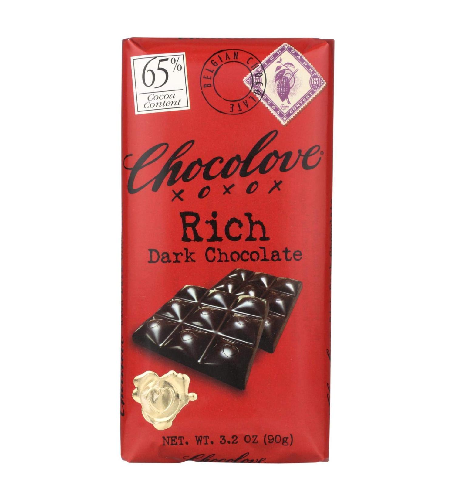 Chocolove Rich Dark Chocolate 65% Cocoa 3.2 oz (90 g)