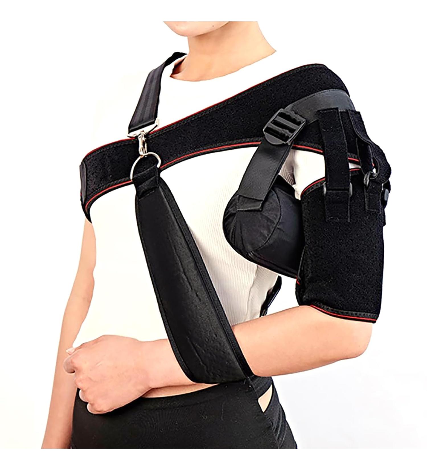 Shoulder Compression Wrap Shoulder Brace Shoulder Brace Strap with Removable Airbag 3 Adjustable Pull Straps and User Friendly Breathable Fabric for Dislocation Chronic Pain Relief Black - Buy Online on GoSupps.com