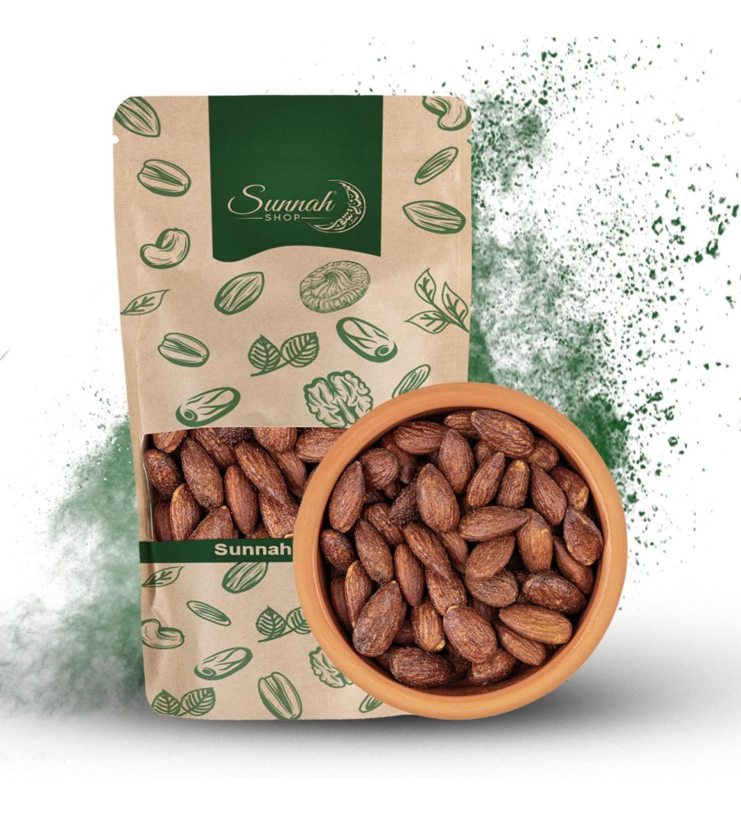 Sunnah Shop 5kg BBQ Roasted & Smoked Almonds | Crunchy Vegan Protein Snack | Hearty Smoke Aroma & Salted Flavor - Buy Online on GoSupps.com