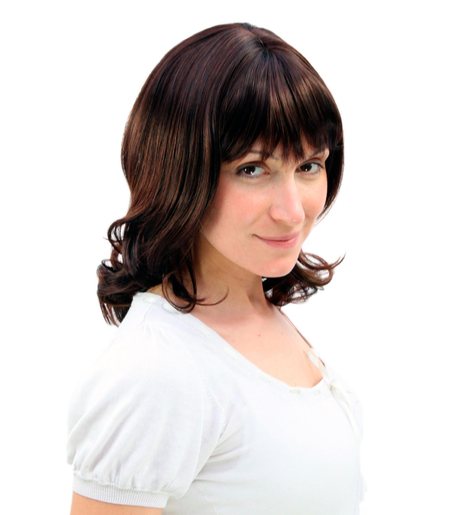 Buy WIG ME UP 2002-33H27 Medium Length Streaked Brown Wig - Stylish & Comfortable International Shipping Available - Buy Online on GoSupps.com
