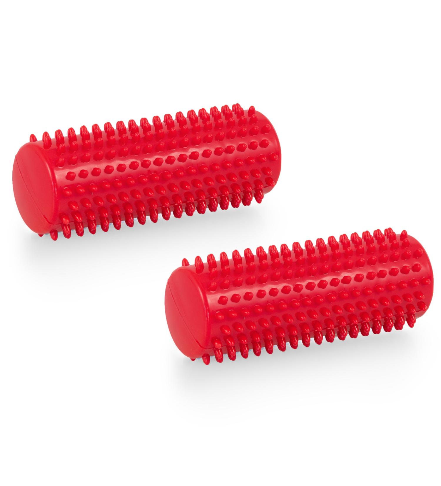 Buy Hedgehog Massage Roller Set of 2 - Knobbed Roller Ball (Red) for Pain Relief & Relaxation - Buy Online on GoSupps.com