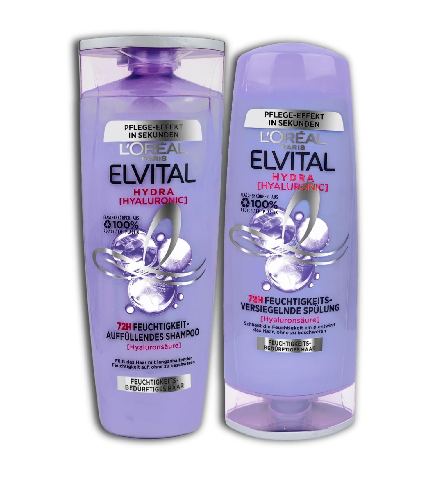 L'OR AL L'Or al 2 x Hyaluronic Hydrating Shampoo + Conditioner 300+250ml