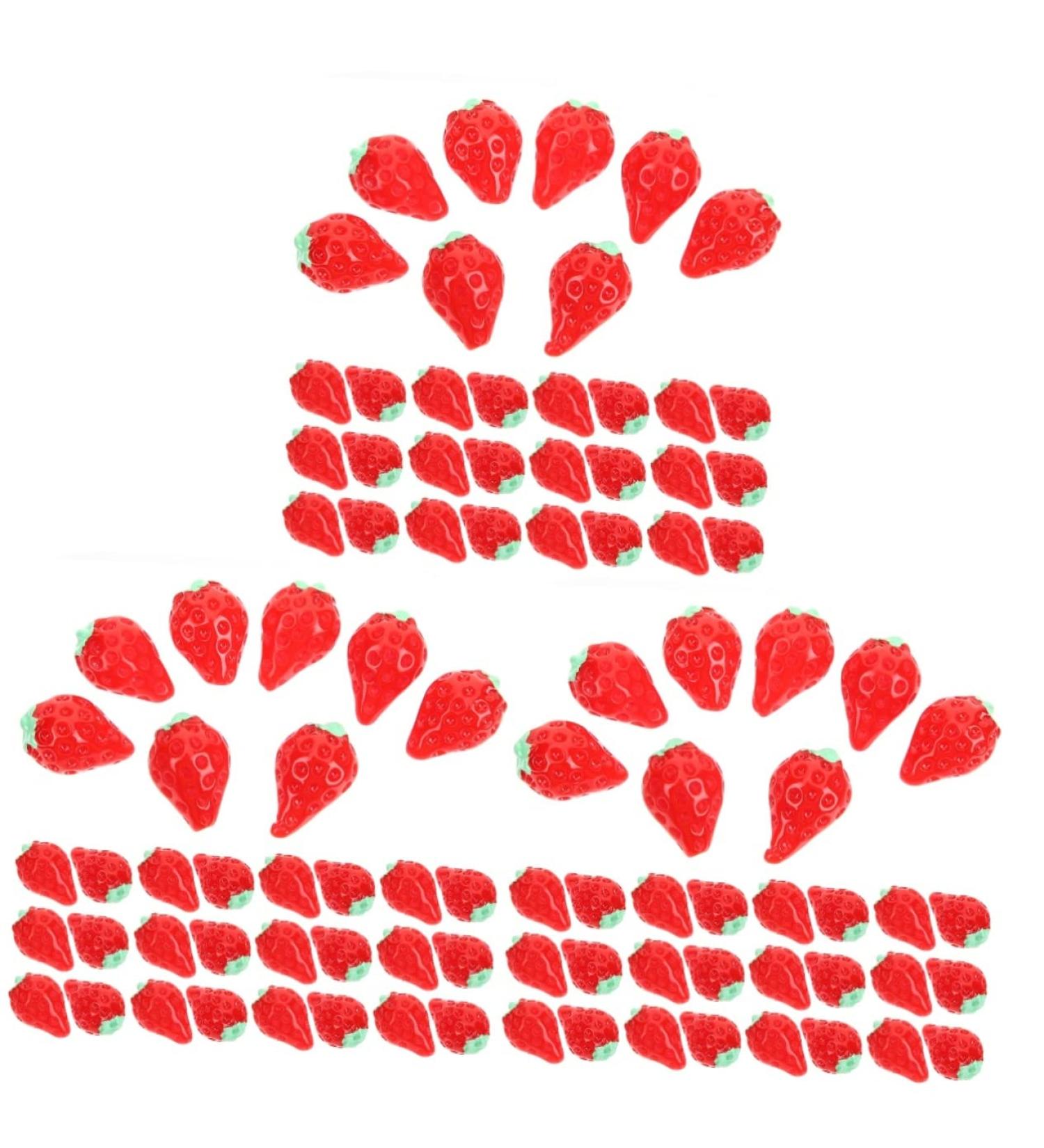 Alipis 90 Pcs Simulation Three-dimensional Fruit Mini Picture Frame Cake Toy Miniatures Miniature Dollhouse Accessories Diy Crafts Food Keychain Cake Decor Phone Case Strawberry Resin - Buy Online on GoSupps.com