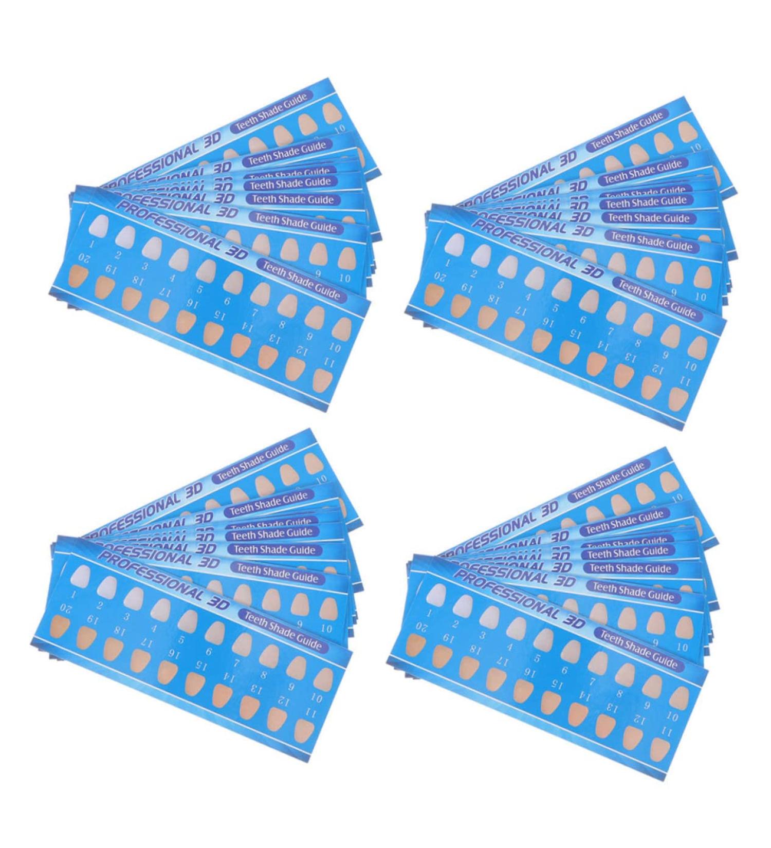 Minkissy 60 PC Tooth Color Chart | Dental Color Key for Whiter Teeth | Accurate Tooth Shade Reference Tool | International Shipping Available - Buy Online on GoSupps.com