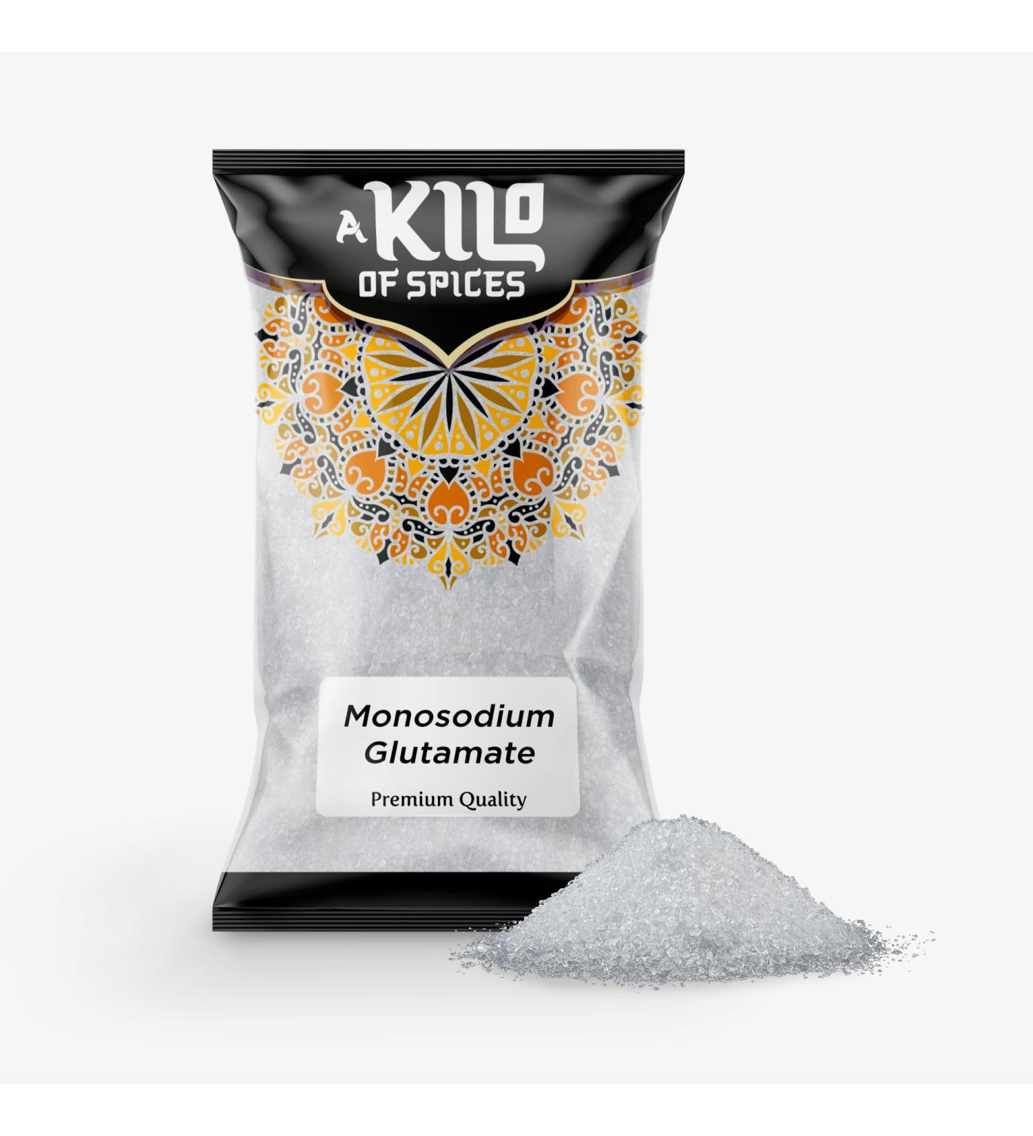 A Kilo of Spices | Monosodium Glutamate MSG Ajinomoto 1 Kg - Elevate Chinese & Asian Flavours - Monosodium Glutamate Seasoning for Stir-Fries Soups and More | Premium Quality MSG Powder 1kg