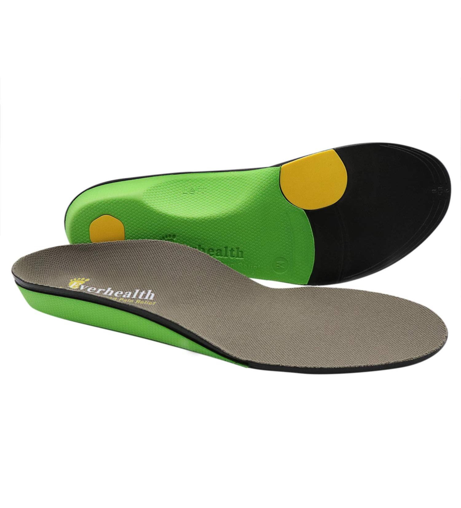 Orthotic Insoles Inserts for Plantar Fasciitis and Over-Pronation XL - Men 12-14 | High Arch Support, Deep Heel Cup, Lightweight Shock Absorbing Relief - Buy Online on GoSupps.com