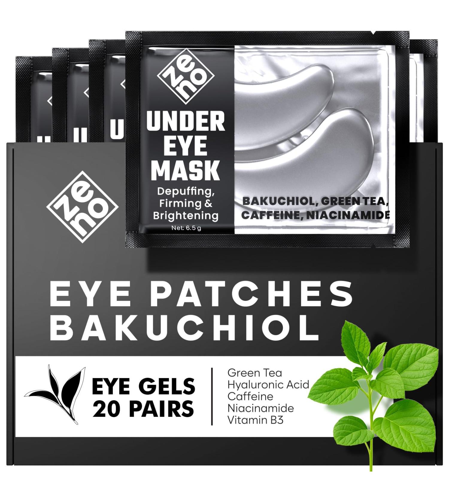Patch yeux au Bakuchiol (20 paires) Masque yeux avec Caf ine Niacinamide et Acide Hyaluronique Patch anti cernes pour cernes poches et rides R duit les Signes de Fatigue - Buy Online on GoSupps.com