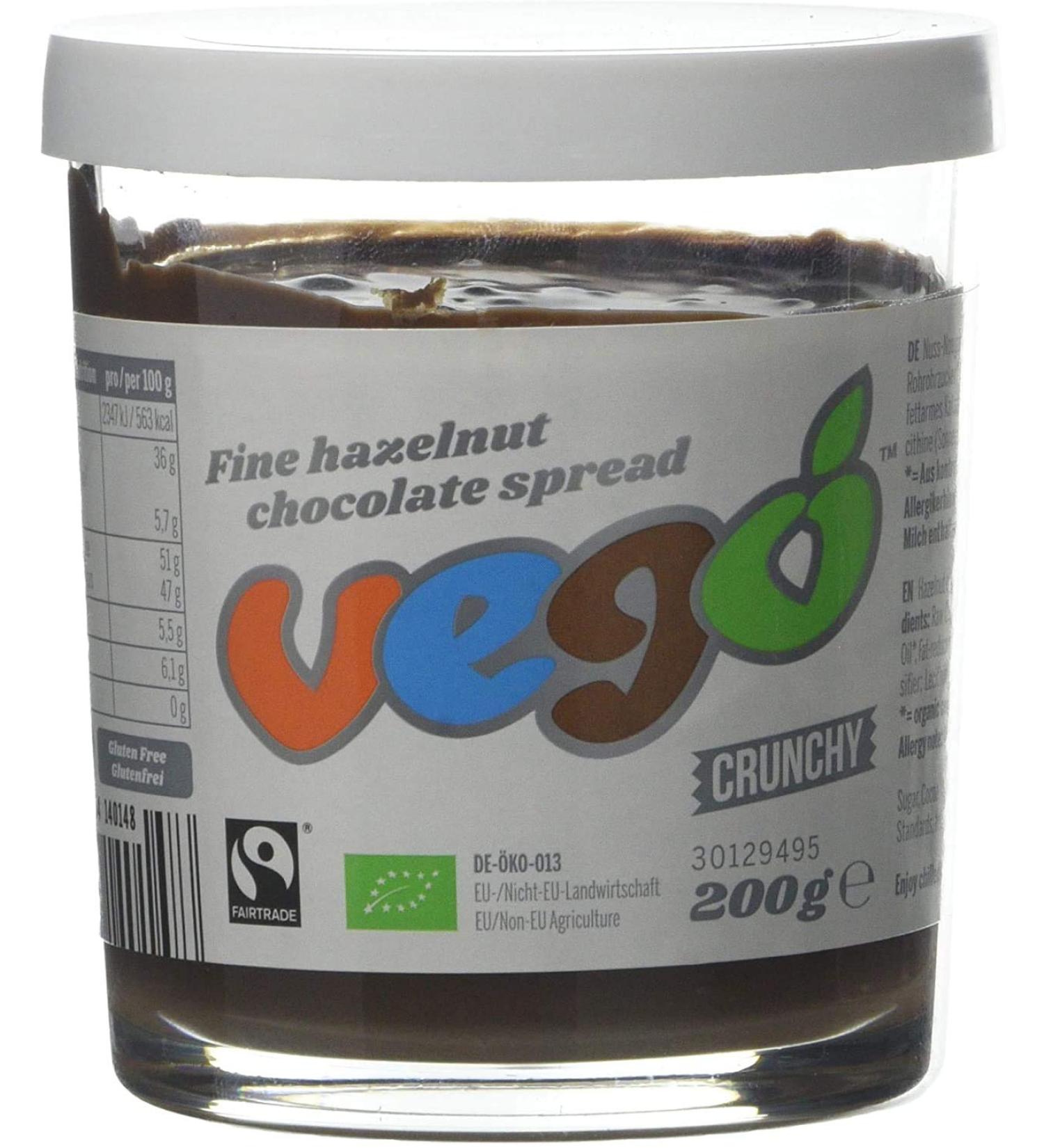VEGO Hazelnut Chocolate Spread 2 x 200g UK - Buy Online on GoSupps.com