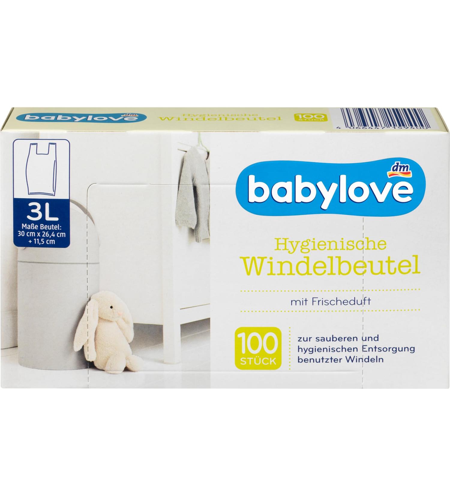 Babylove wet wipes and co (5x 100 pieces diaper bag) 5x 100 pieces diaper bag