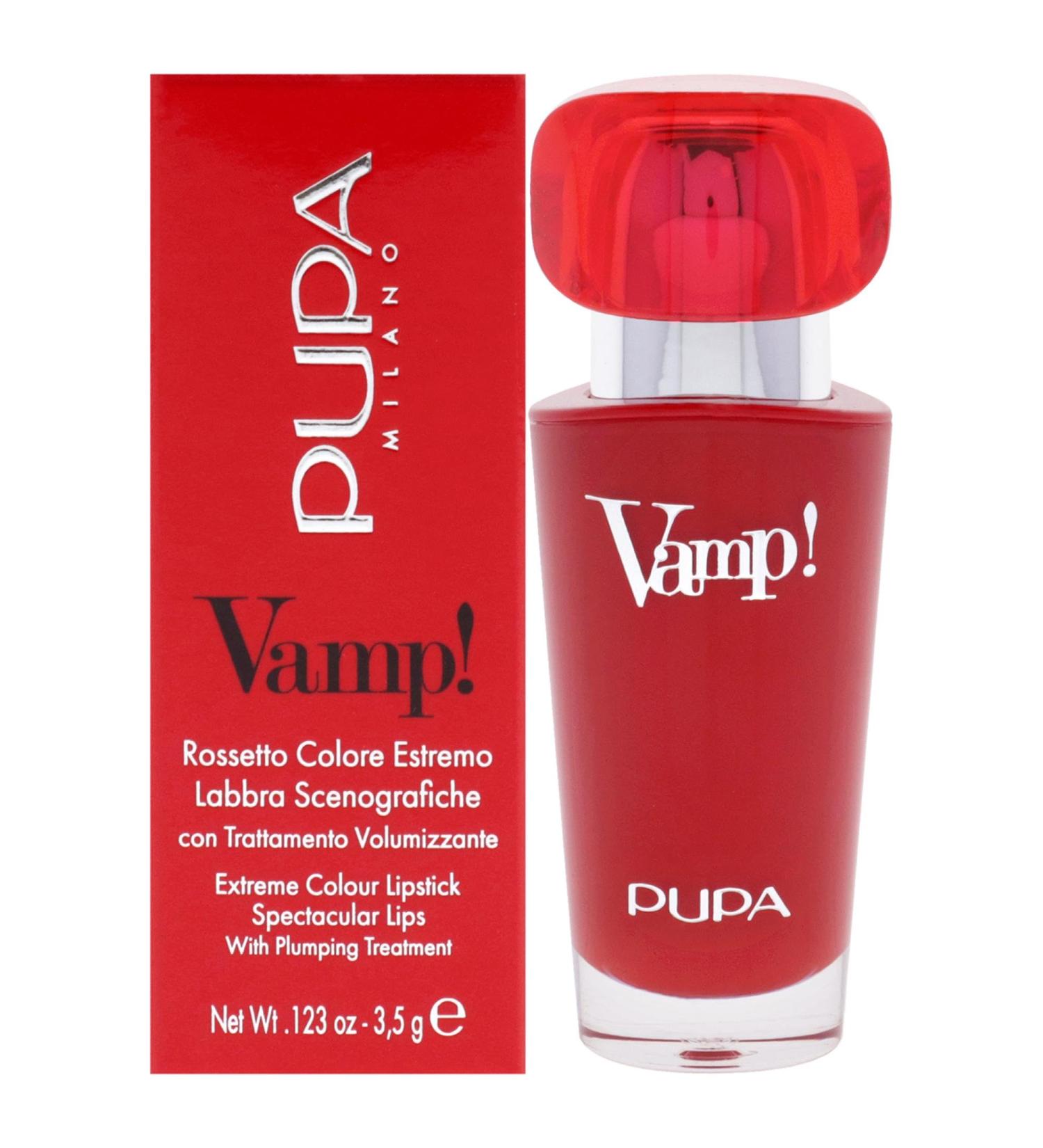 Pupa Milano Vamp! Extreme Color Lipstick - 102 Rose Nude | Plumping Treatment for Women - 3.5g - Buy Online on GoSupps.com