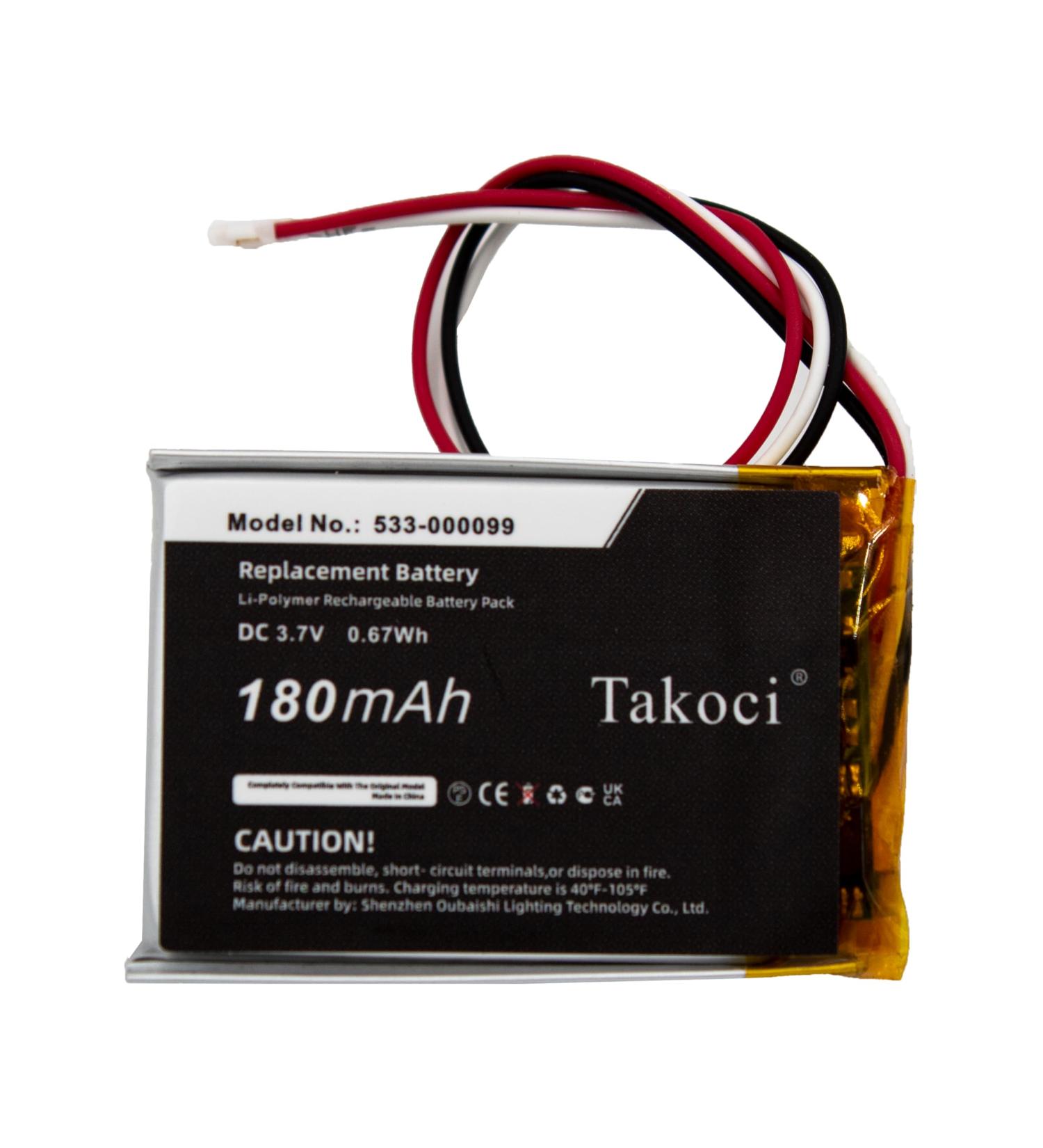 Replacement Battery 533-000099 AHB222535PJT for Keys-to-Go ik1041 - 3.7V 180mAh | International Shipping Available - Buy Online on GoSupps.com