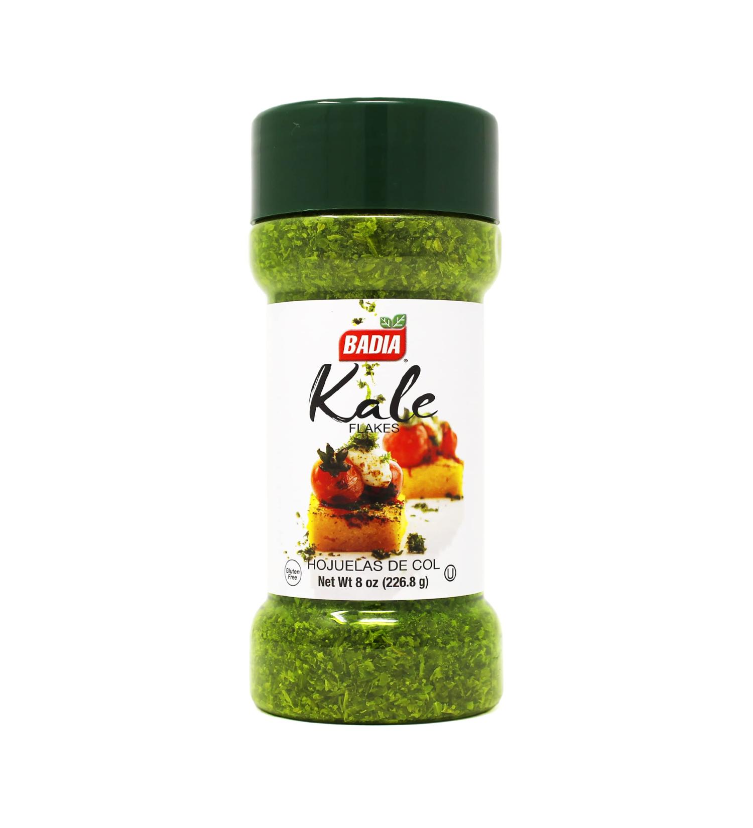 Badia Kale Flakes 8 oz - Organic Dried Kale Flakes for Healthy Cooking - Buy Online on GoSupps.com
