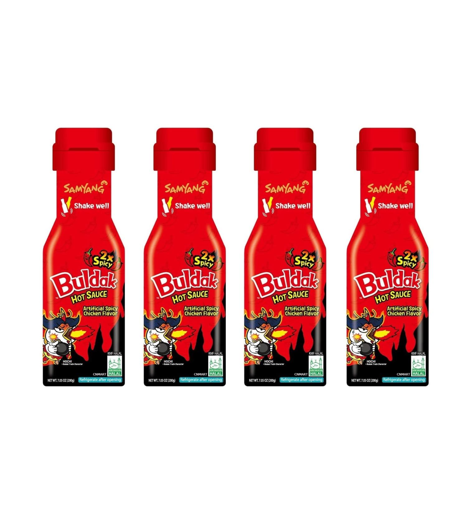 Samyang Extremely Spicy (Double Spicy) 2xSpicy Buldak Hot Chicken Flavour Sauce 200g Halal (Pack of 4) by CNMART - Buy Online on GoSupps.com