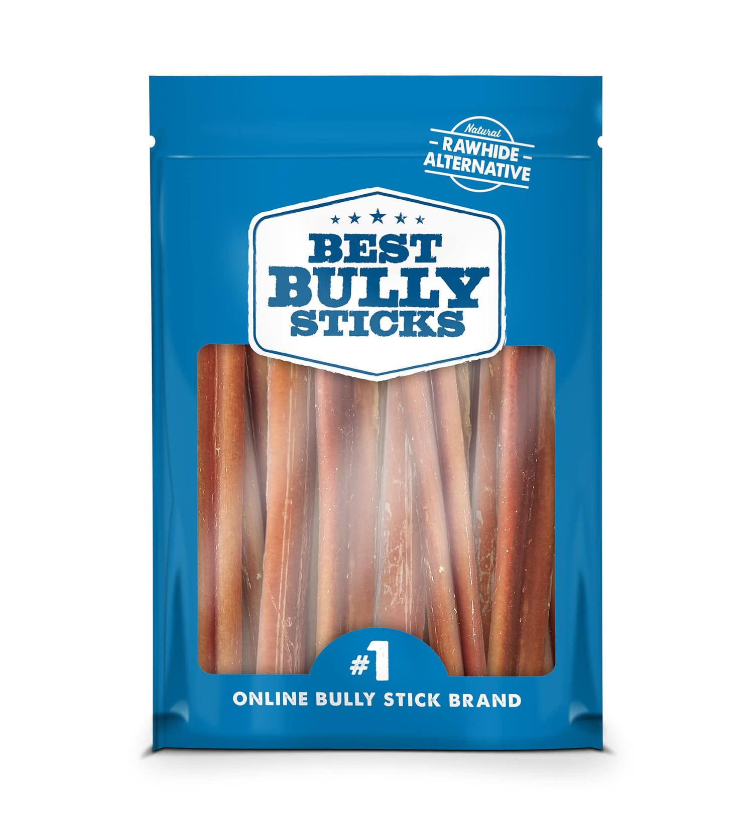 USA Baked & Packed Bully Sticks - 100% Free-Range Grass-Fed Beef - Promotes Dental Health - 8oz Pack - Single-Ingredient & Grain-Free - Buy Online on GoSupps.com
