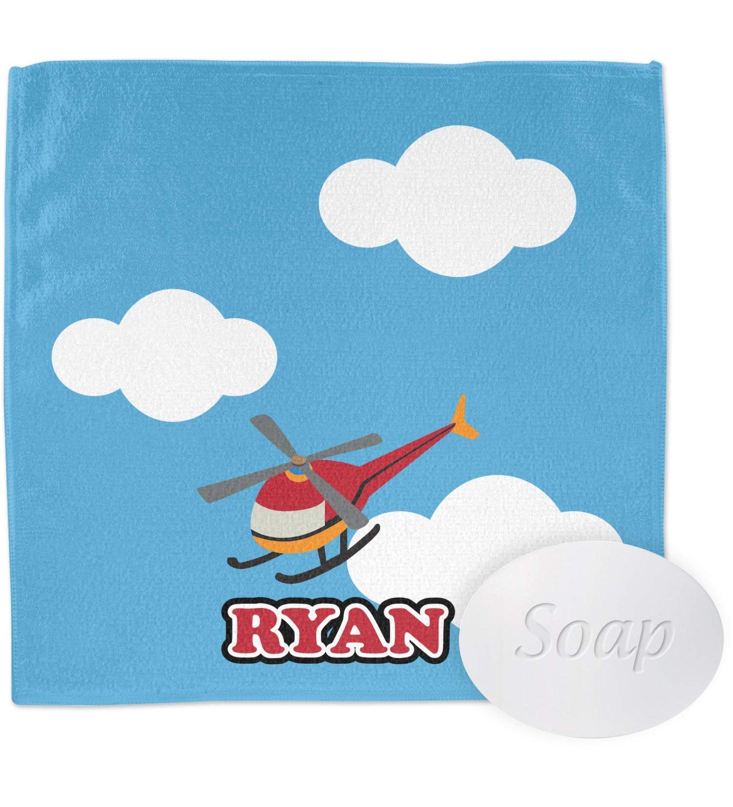 YouCustomizeIt Personalized Helicopter Washcloth