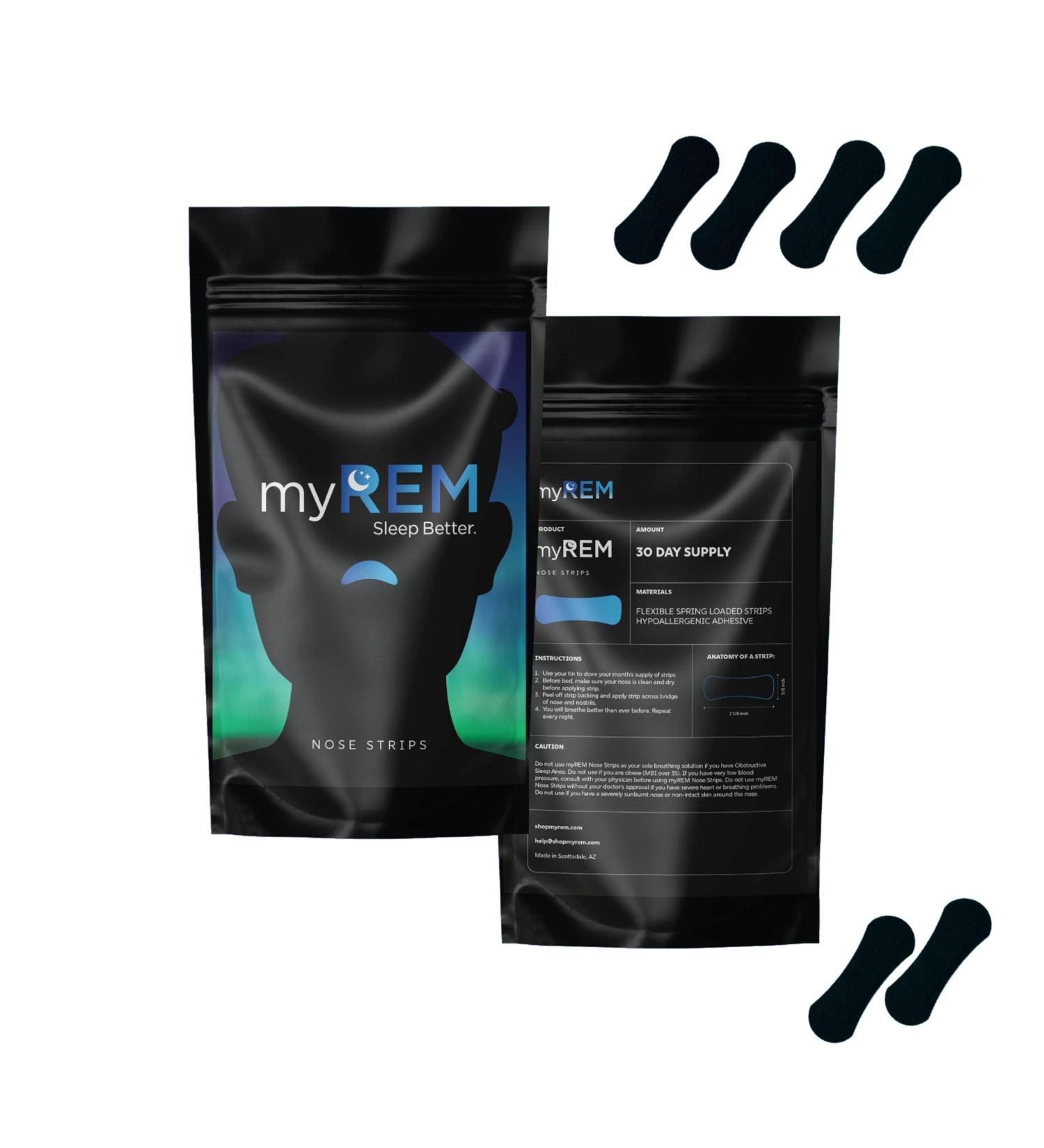 Breathable Sleep Strips - Enhance Sleep Quality Encourage Nasal Breathing & Reduce Snoring (30-Day Supply - Buy Online on GoSupps.com