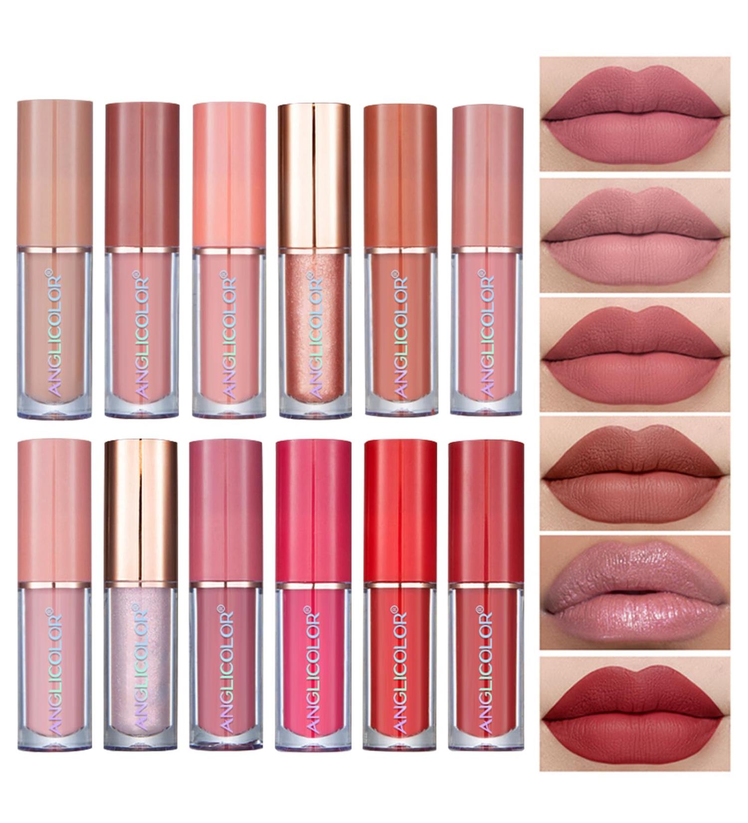 Matte Liquid Lipstick Set | Waterproof Long Lasting Non-Stick Lipsticks for Women (12pcs) - Buy Online Now - Buy Online on GoSupps.com
