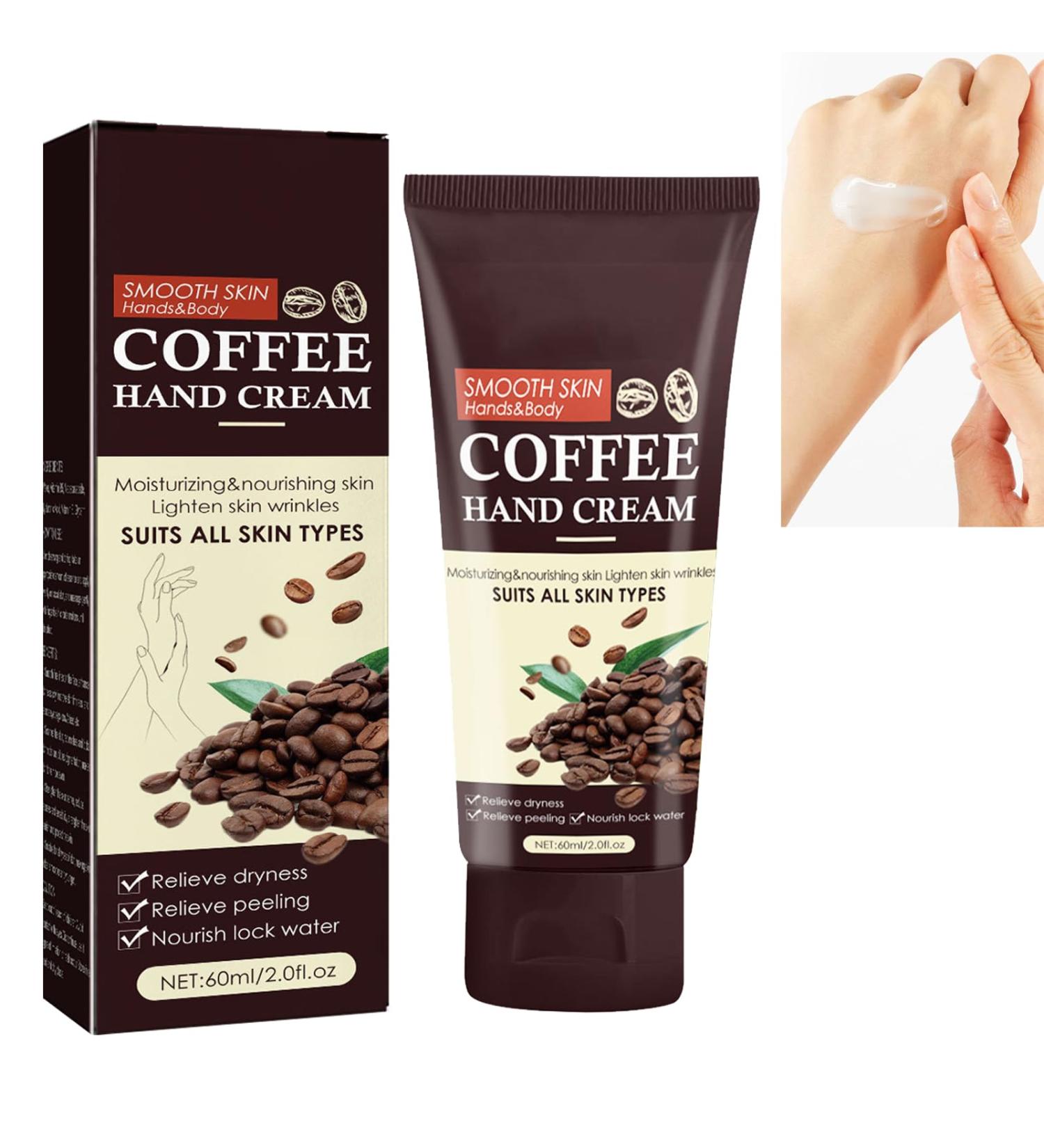 KOAHDE Coffee Natural Moisturizing Hand Cream Nourishing Hand Cream Intensive Moisture Hand Cream Coffee Brighten Hand Cream Coffee Hand Creams Handcream for Women Mini Size Brighten Hand Moisturizer - Buy Online on GoSupps.com