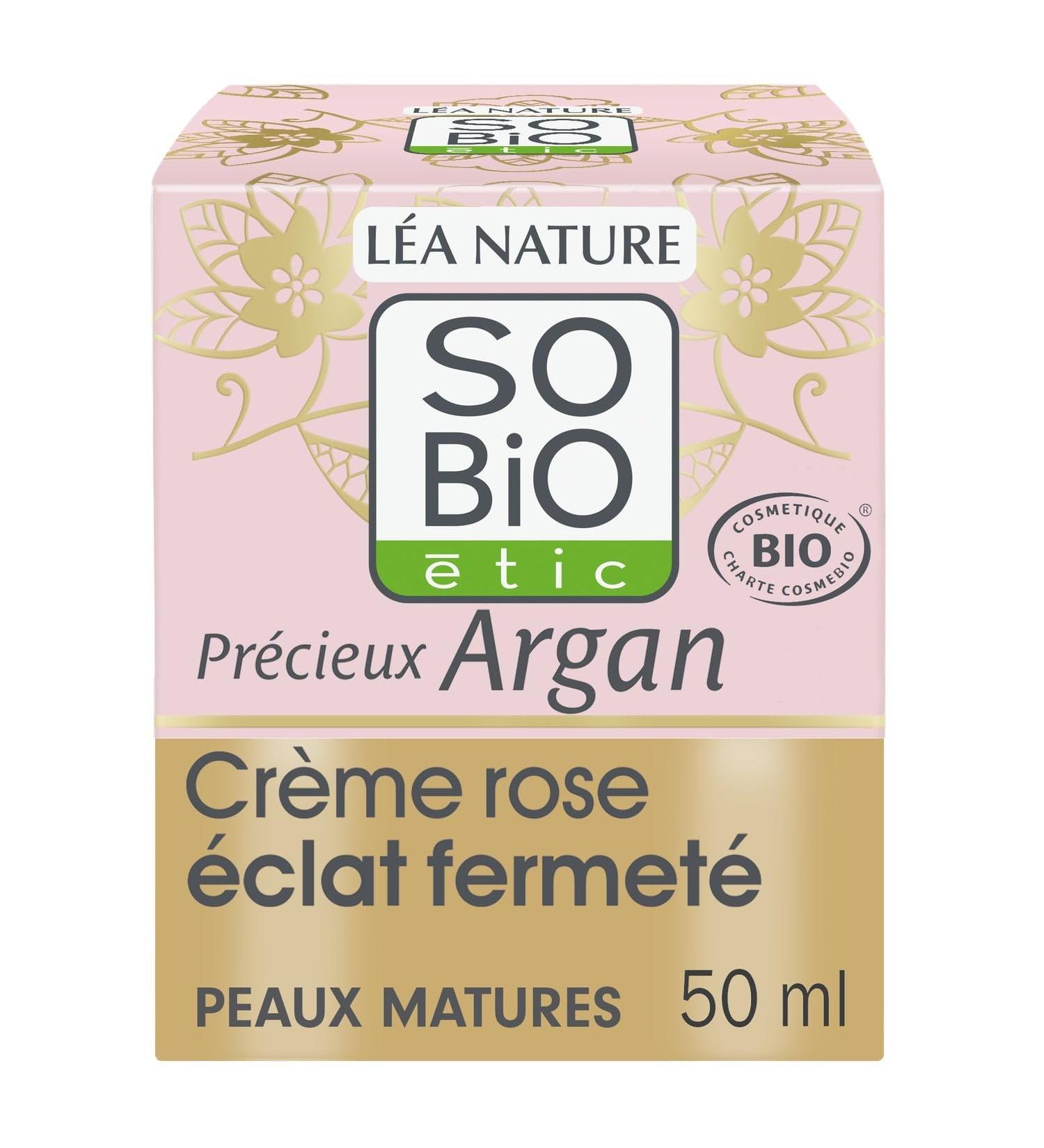 Cr me Eclat Fermet Peaux Matures Jour Pr cieux Argan Bio SO'BIO ETIC - Le pot de 50 mL