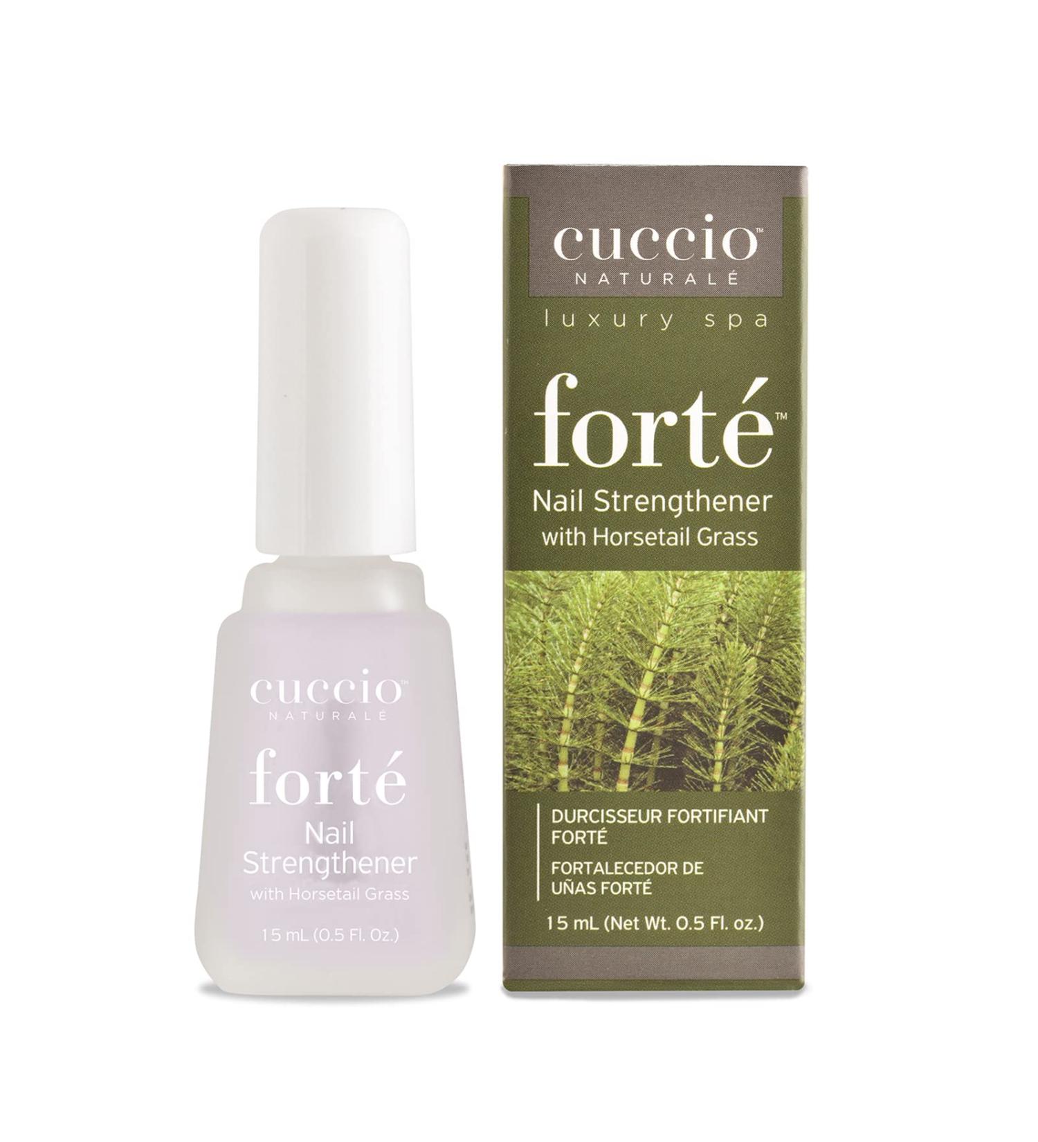Cuccio Naturale Forte Nail Strengthener Treatment with Horsetail Grass - Prevents Cracking, Splitting and Breakage - Nutrient Rich Formula for Stronger Nails - 0.5 Fl Oz - Buy Online on GoSupps.com
