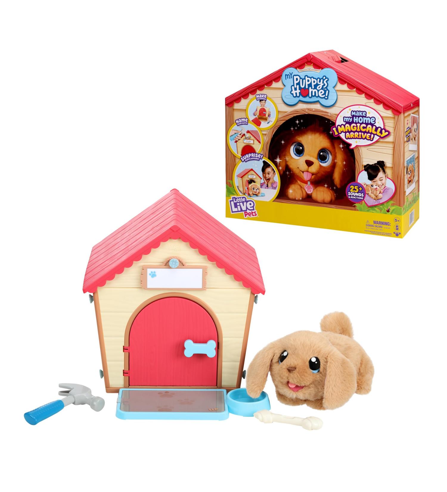 Little Live Pets My Puppy's Home Interactive Plush Toy Kennel - 25+ Sounds & Reactions - Build DIY Kennel - Surprise Puppy Included - Buy Online on GoSupps.com