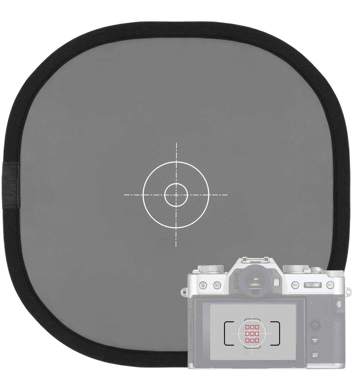 Anwenk 12x12 Grey Card White Balance for Photography - 18% Exposure Reflectance Reflector | Foldable Focus Board - Double Sided with Carry Pouch - Buy Online on GoSupps.com