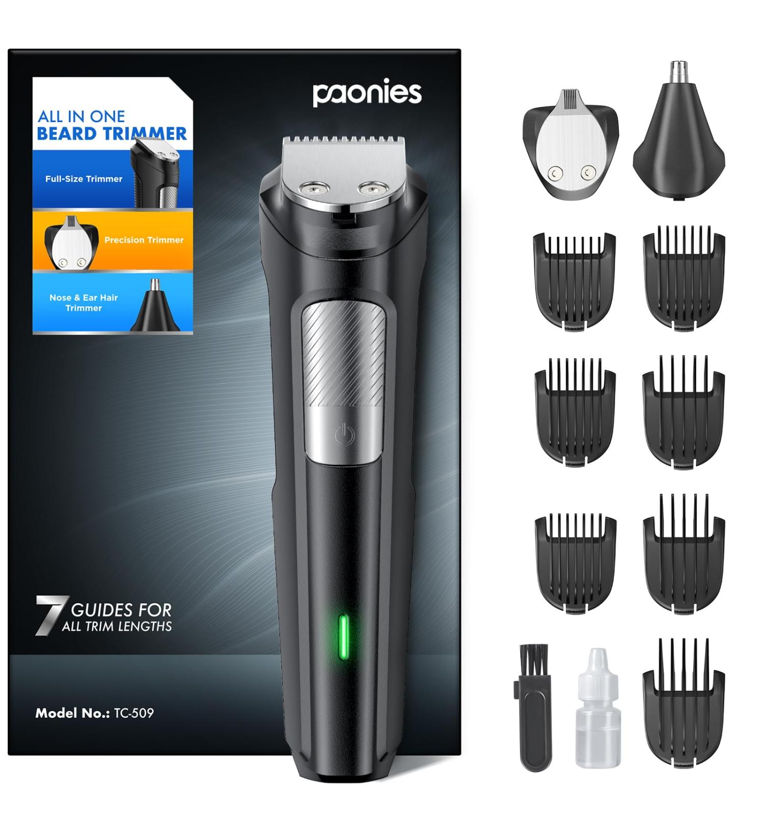 11-in-1 Beard Trimmer and Hair Clippers Men's Grooming Kit - Light Black - Buy Online on GoSupps.com