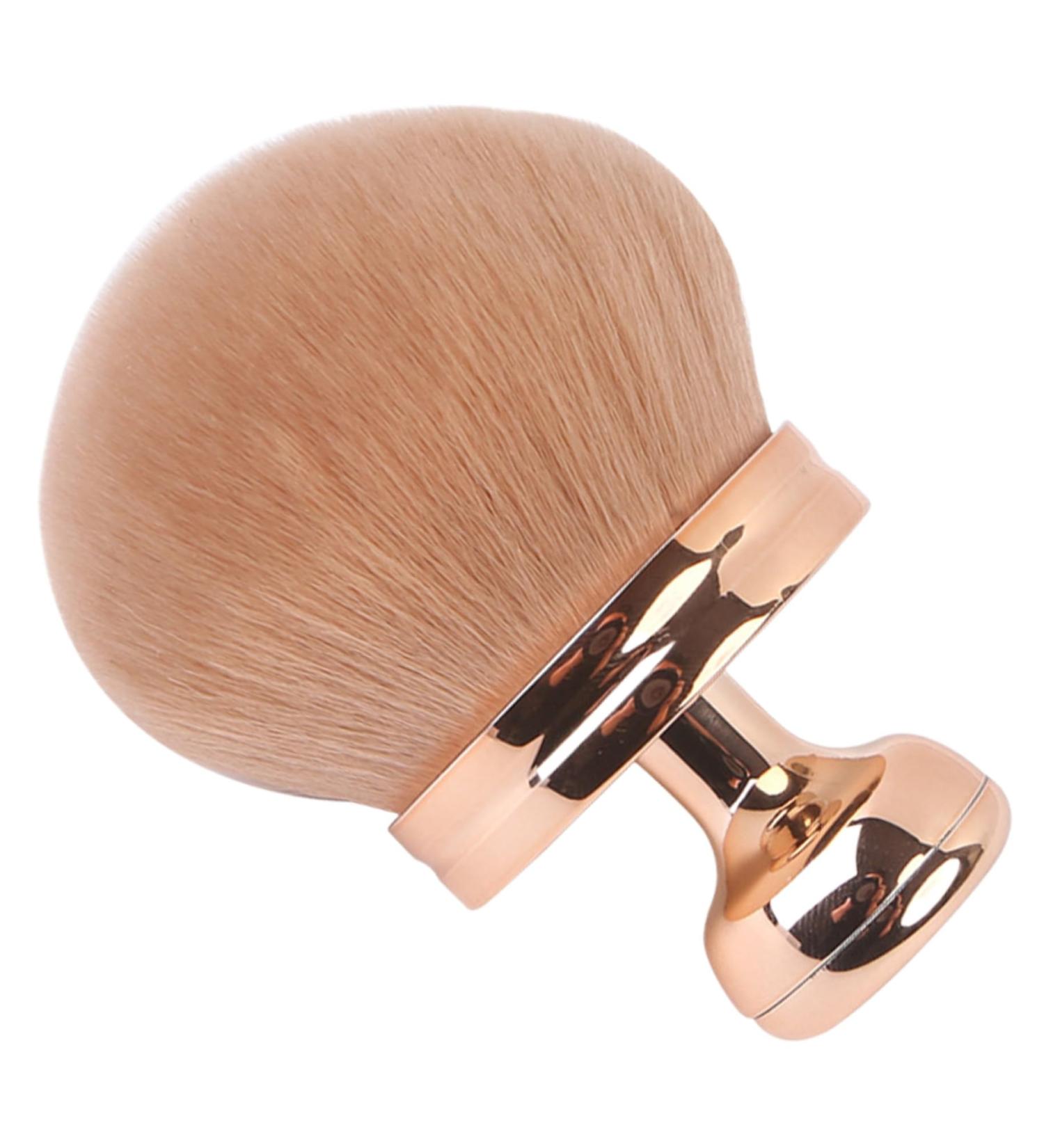 Self Tanner Brush Oval Self Tanning Brush 2.8" Dia. Large Body Brush Makeup Soft Reusable Sunscreen Applicator for Makeup Legs Arms Face Body Rose Gold Rose Red - Buy Online on GoSupps.com