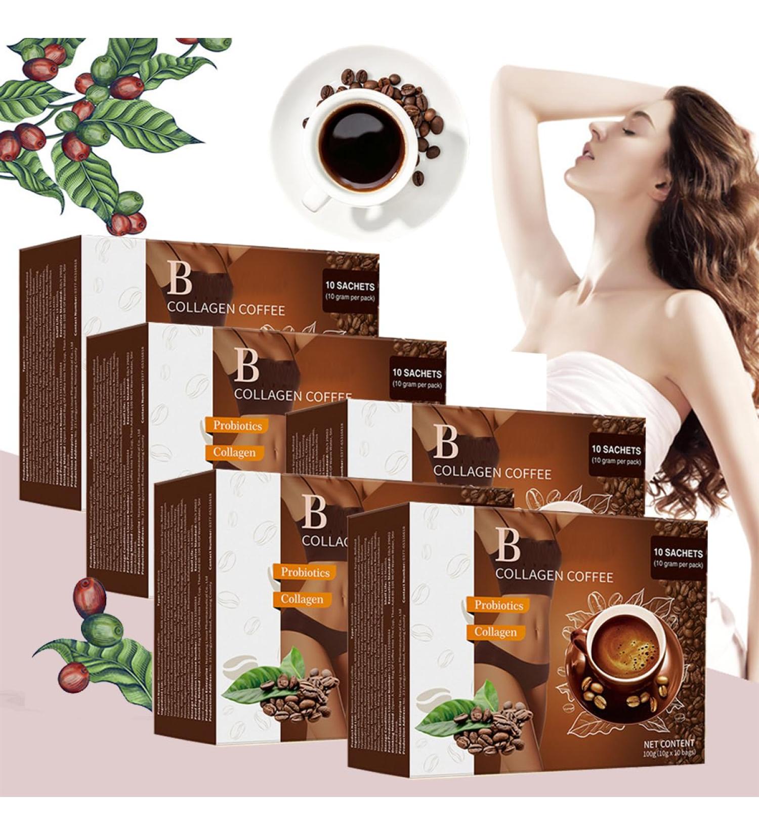 Coffee Collagen Coffee Collagen from Japan Coffee Collagen Creamer Coffee Collagen Powder (5 Box) - Buy Online on GoSupps.com