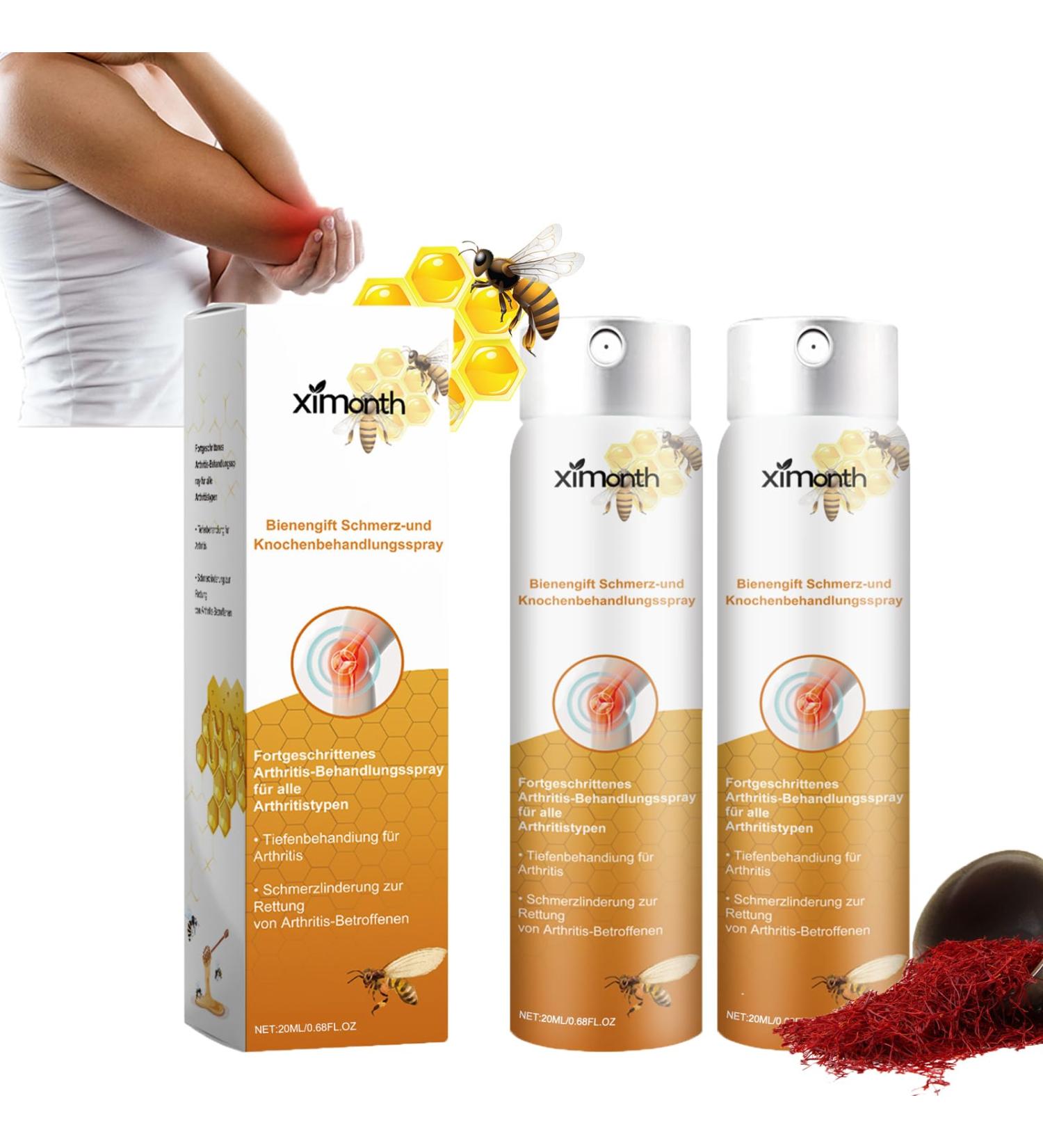 Buy 2PC Todahof Bienengift Joint Spray - Effective Pain Relief for All Ages | International Shipping Available - Buy Online on GoSupps.com